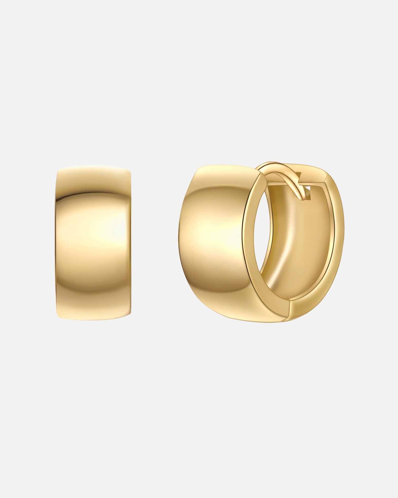 Obrączki dla Kobieta Kolczyki z Stop metali w Żółte złoto 11,9 mm