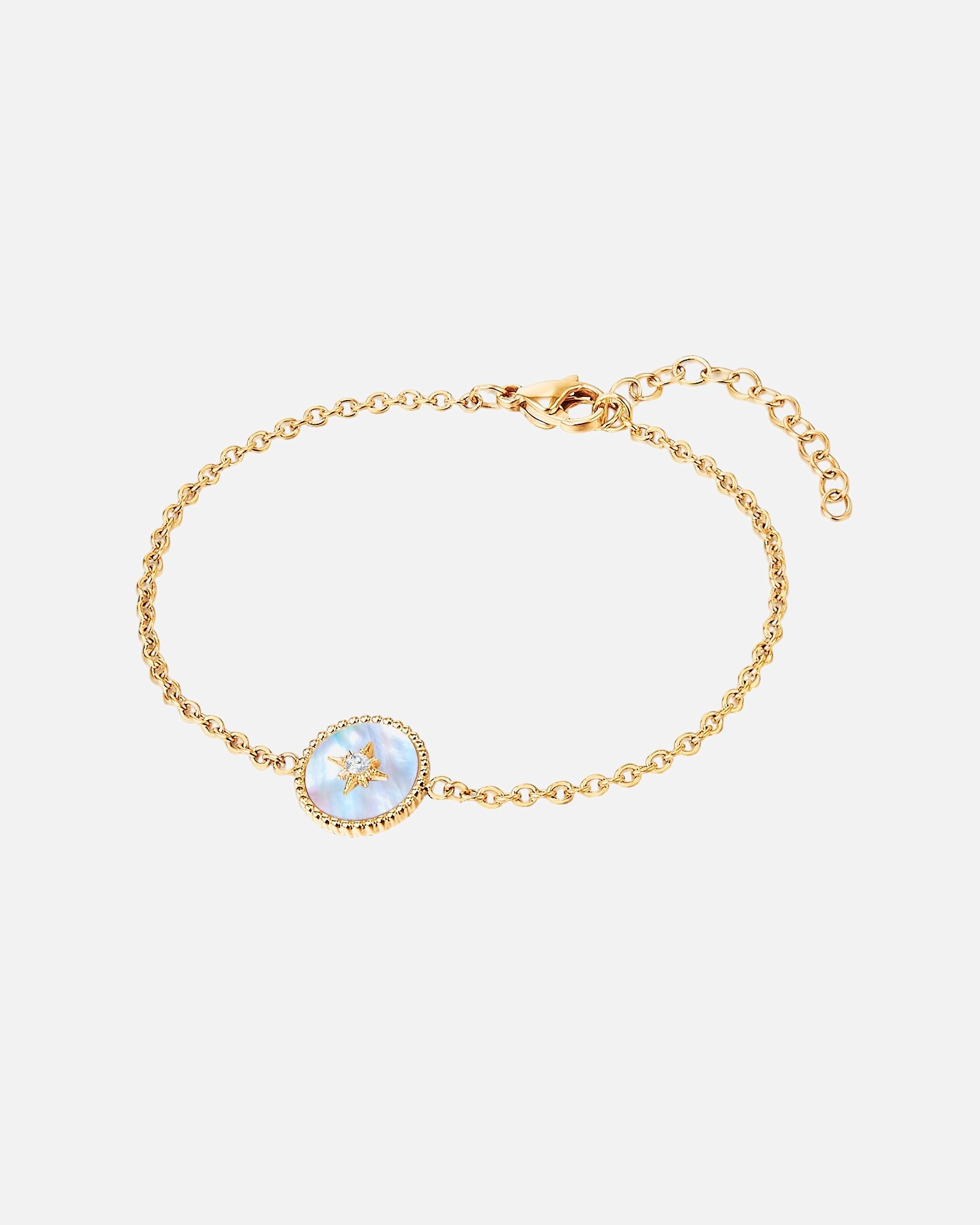 Bransoletka dla Kobieta Stal nierdzewna Preciosa Masa perłowa 17,0 cm Basislänge + 3,0 cm Verlängerung