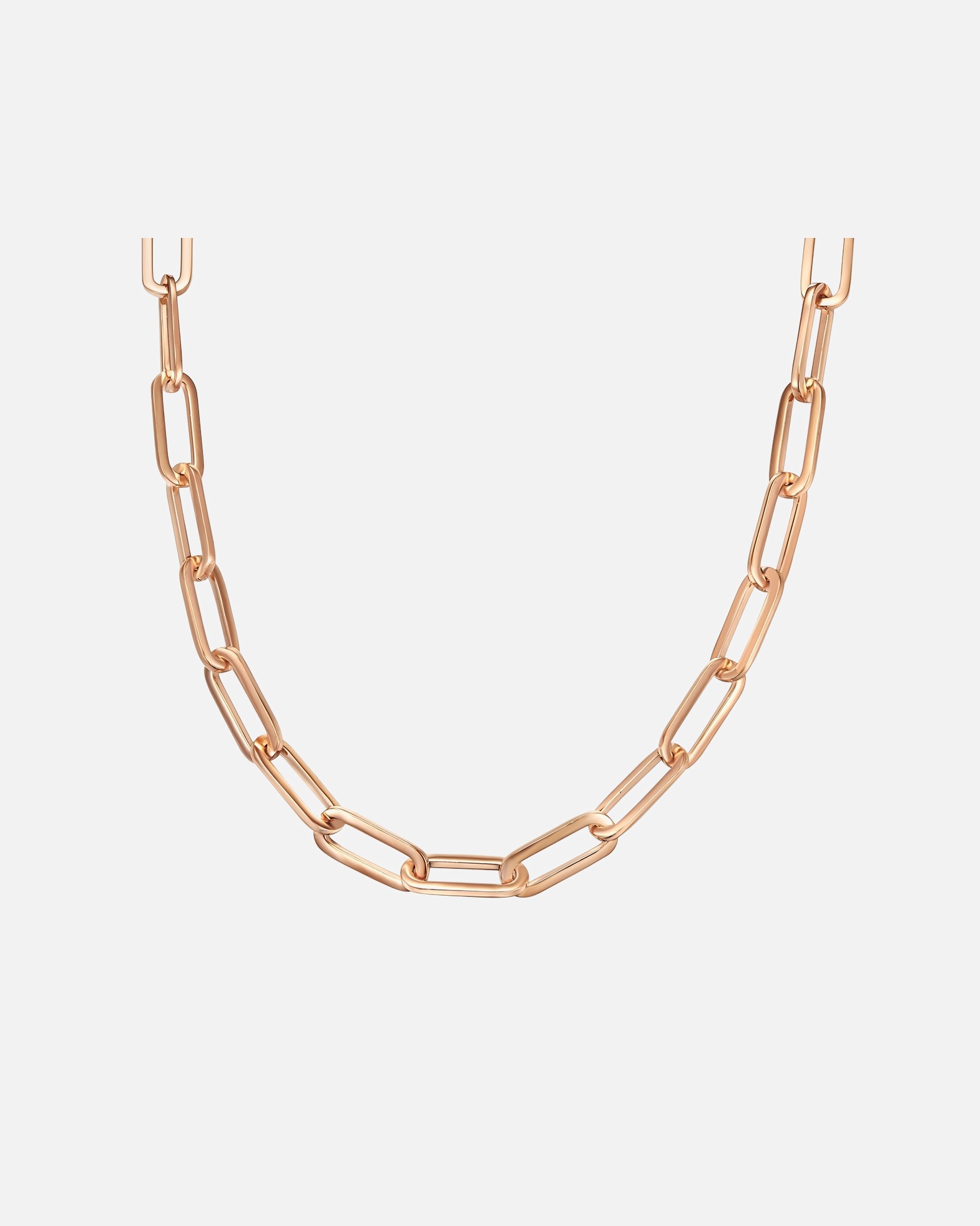 Naszyjnik dla Kobieta Łańcuszek z Stop metali w Różowy złoty 43,0 cm Basiskette + 5,0 cm Verlängerung