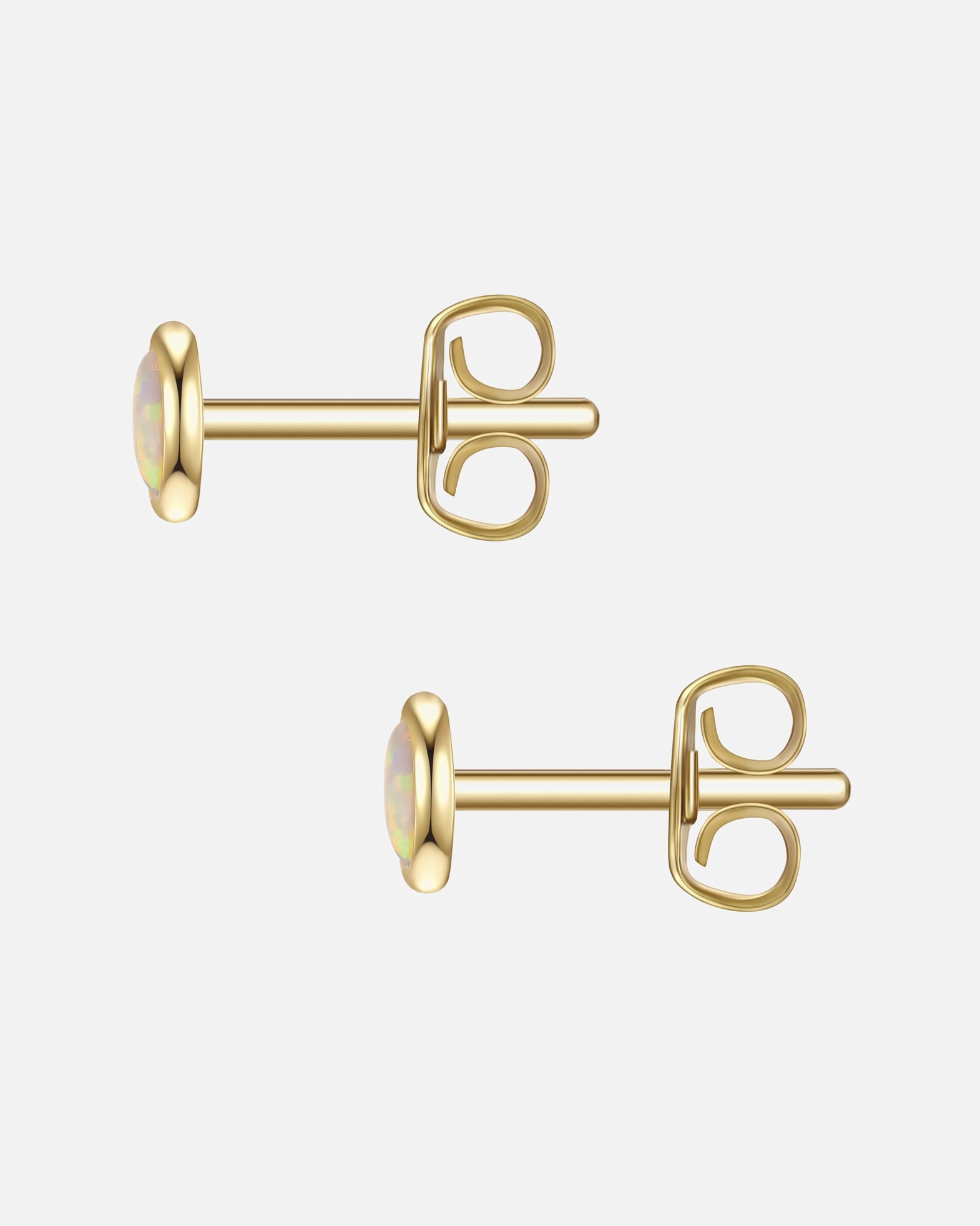 Kolczyki dla Kobieta Glanzstücke München Kolczyki Srebro wysokiej próby Żółte złoto 5,1 mm