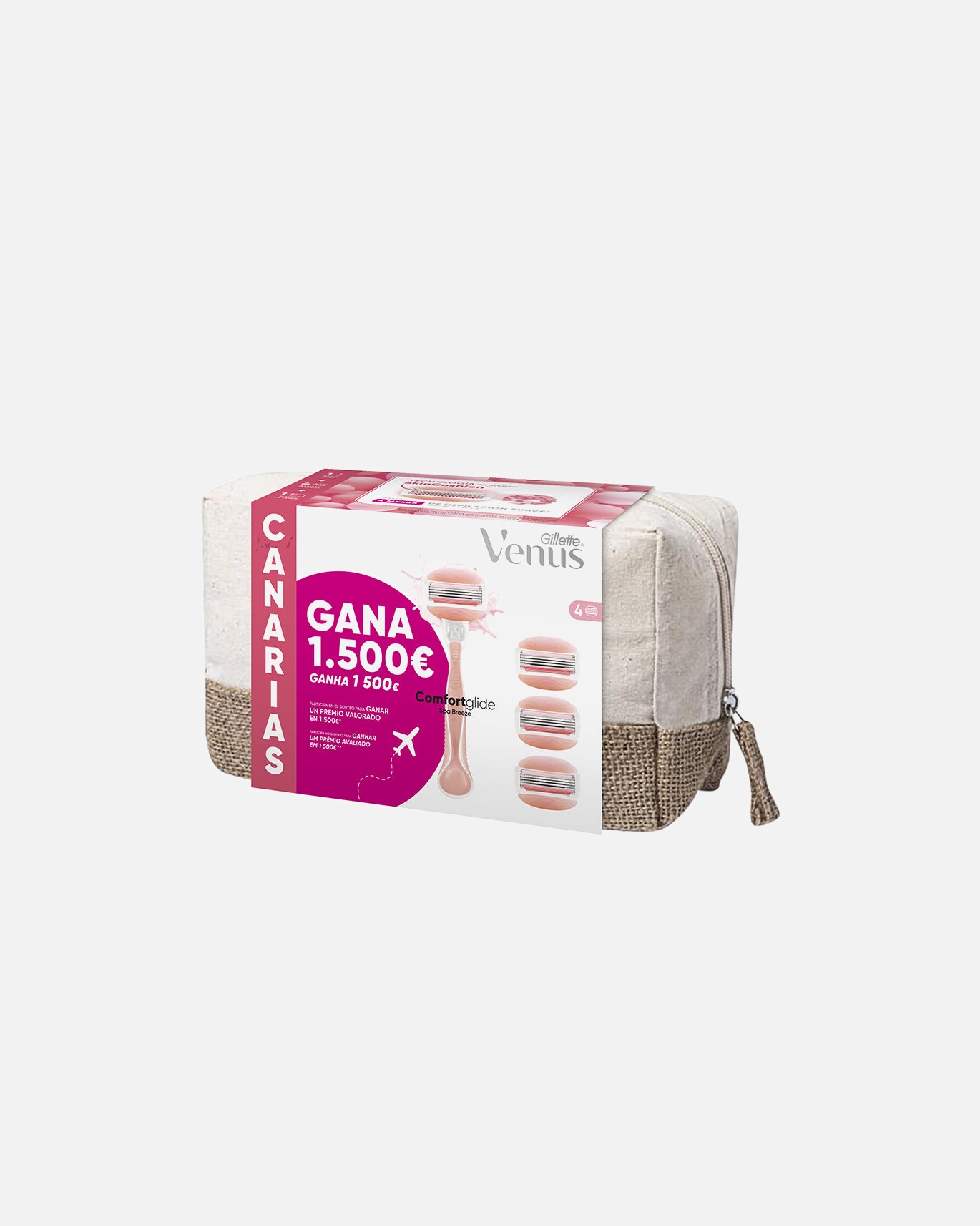 Depilator dla Kobieta Gillette GILLETTE VENUS SPA BREEZE CANARIAS Kosmetyczka + 4 wkłady 1 sztuka