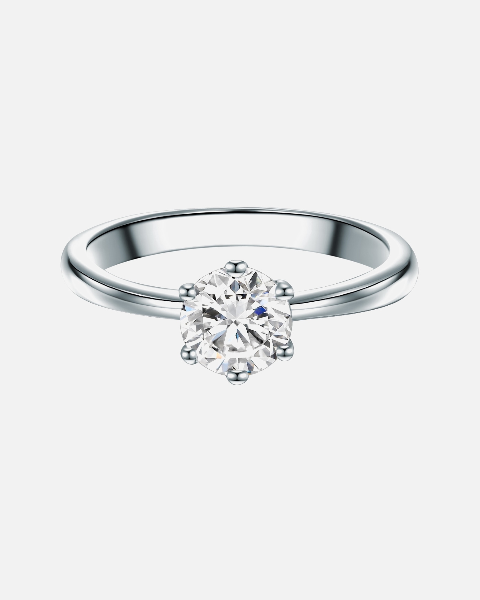 Pierścionek dla Kobieta Trilani Pierścionek z Srebro wysokiej próby w Srebrny 55