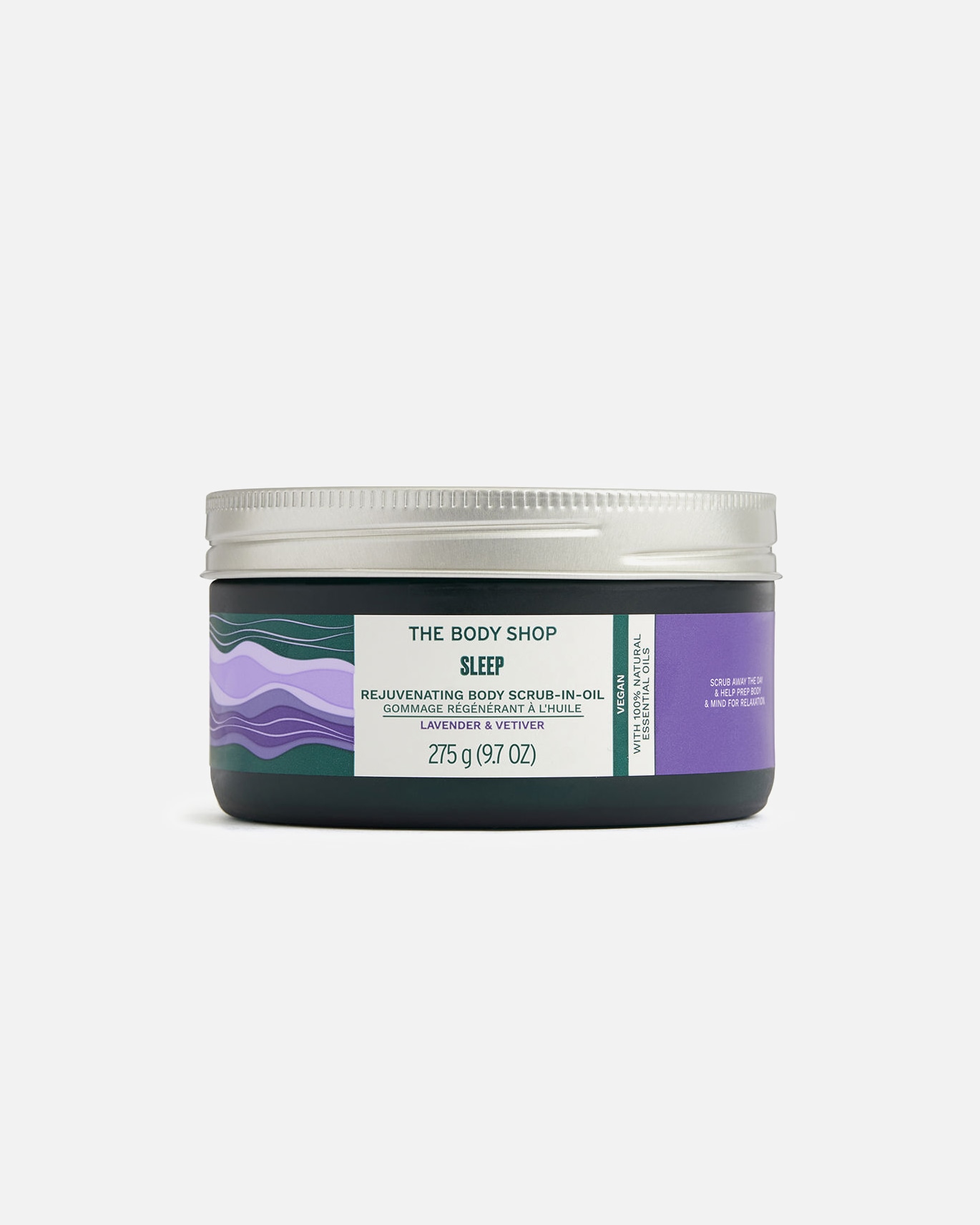 Peeling do ciała dla Unisex SLEEP aceite exfoliante corporal lavanda & vetiver 275 gr