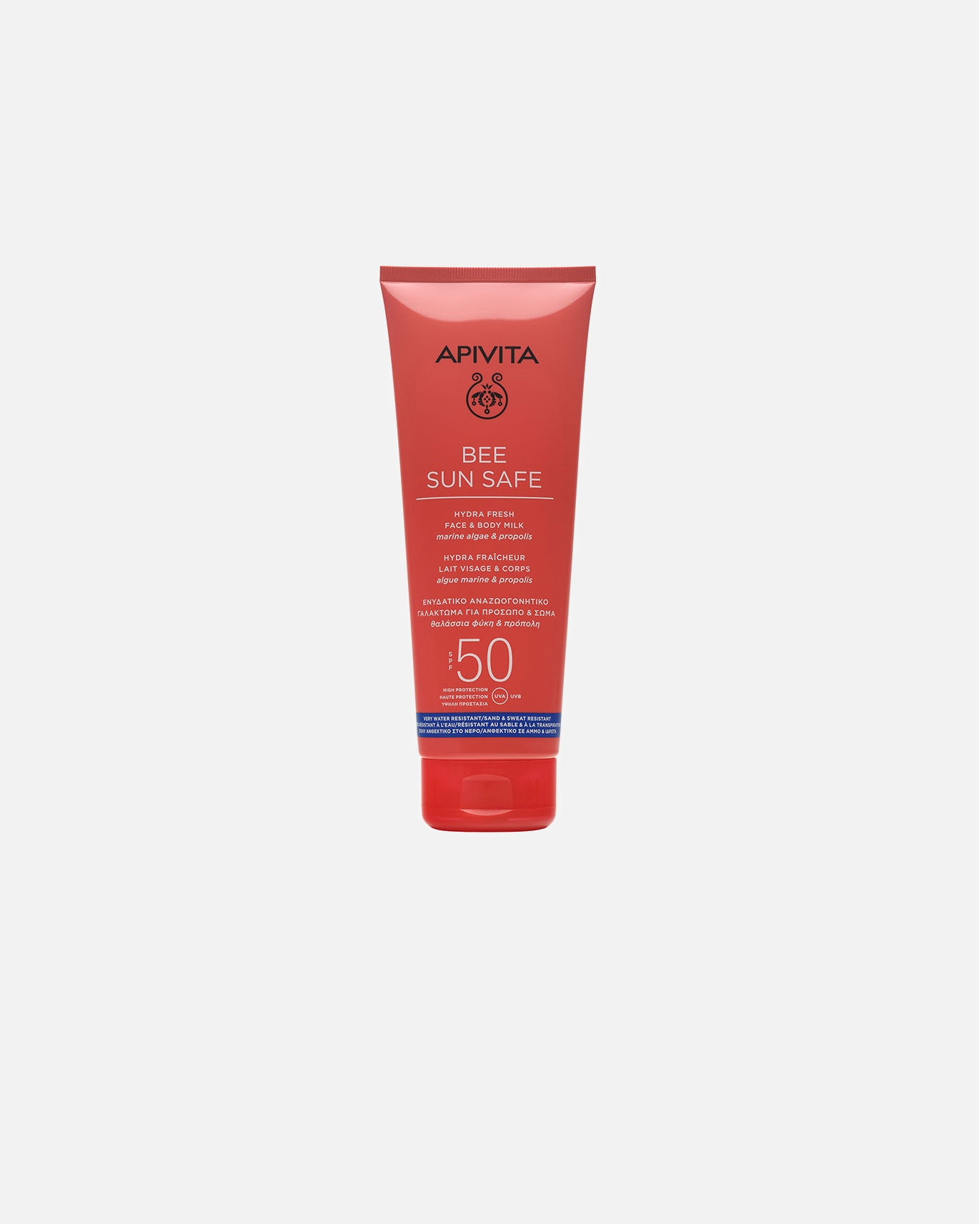 Krem przeciwsłoneczny do ciała dla Unisex Apivita BEE SUN SAFE Hydra Fresh mleczko do twarzy i ciała SPF 50 200 ml