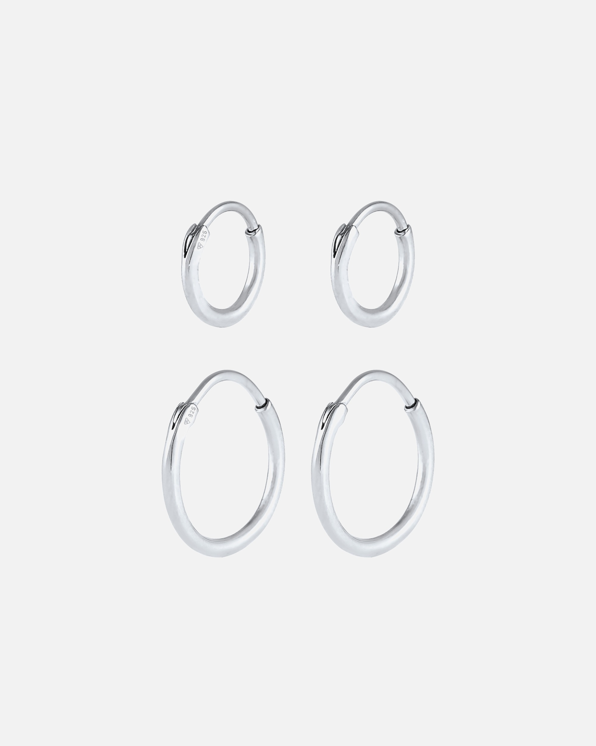 Kolczyki dla Kobieta Elli Zestaw Kolczyków bez Kamienia Damski Podstawowy 925 Sterling Silver Impreza / Sylwester silberfarben