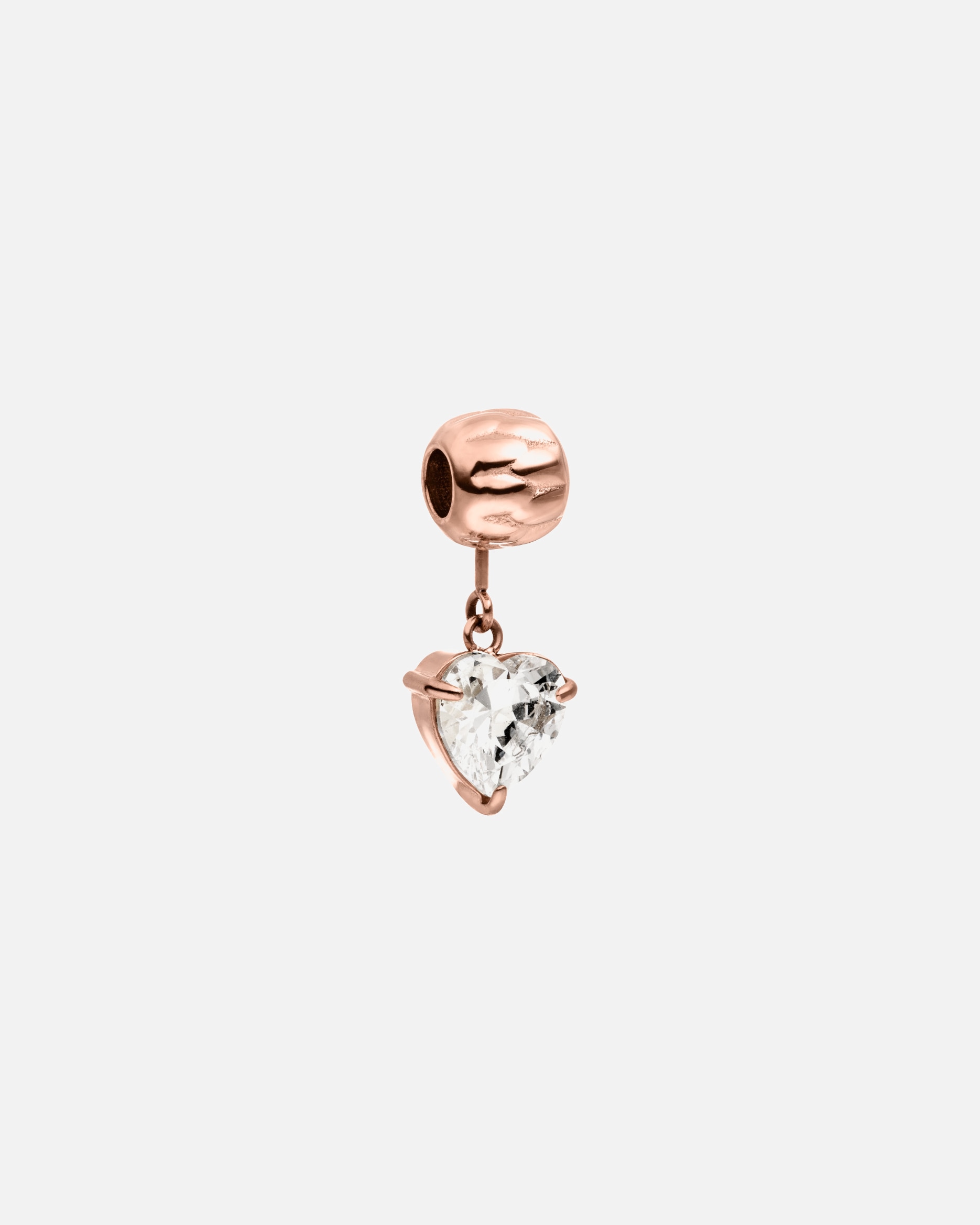 Zawieszka dla Unisex Purelei Purelei Zawieszka LEI White Heart Różowe złoto
