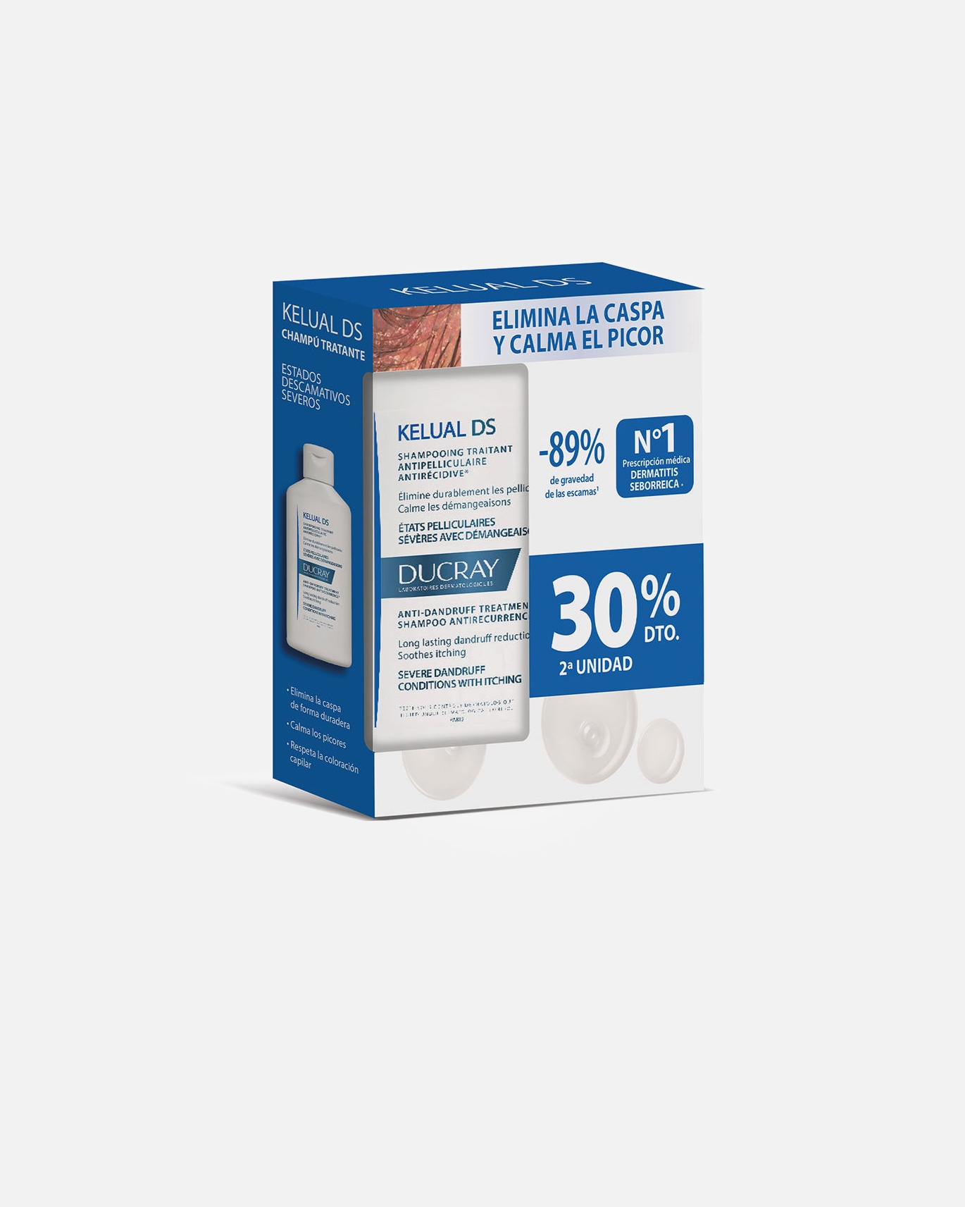 Szampon do włosów dla Unisex Ducray KELUAL DS duo szampon przeciwłupieżowy 1 sztuka