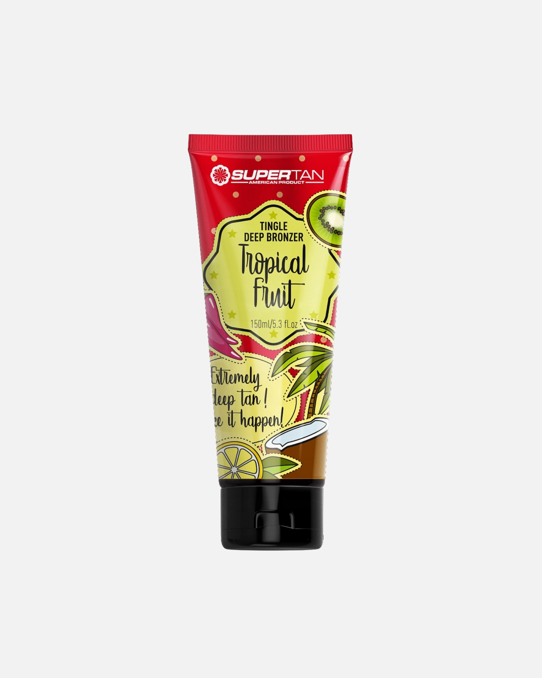 Samoopalacz dla Unisex Supertan Default Brand Line Bronzer z efektem tingle o zapachu owoców tropikalnych 150 ml