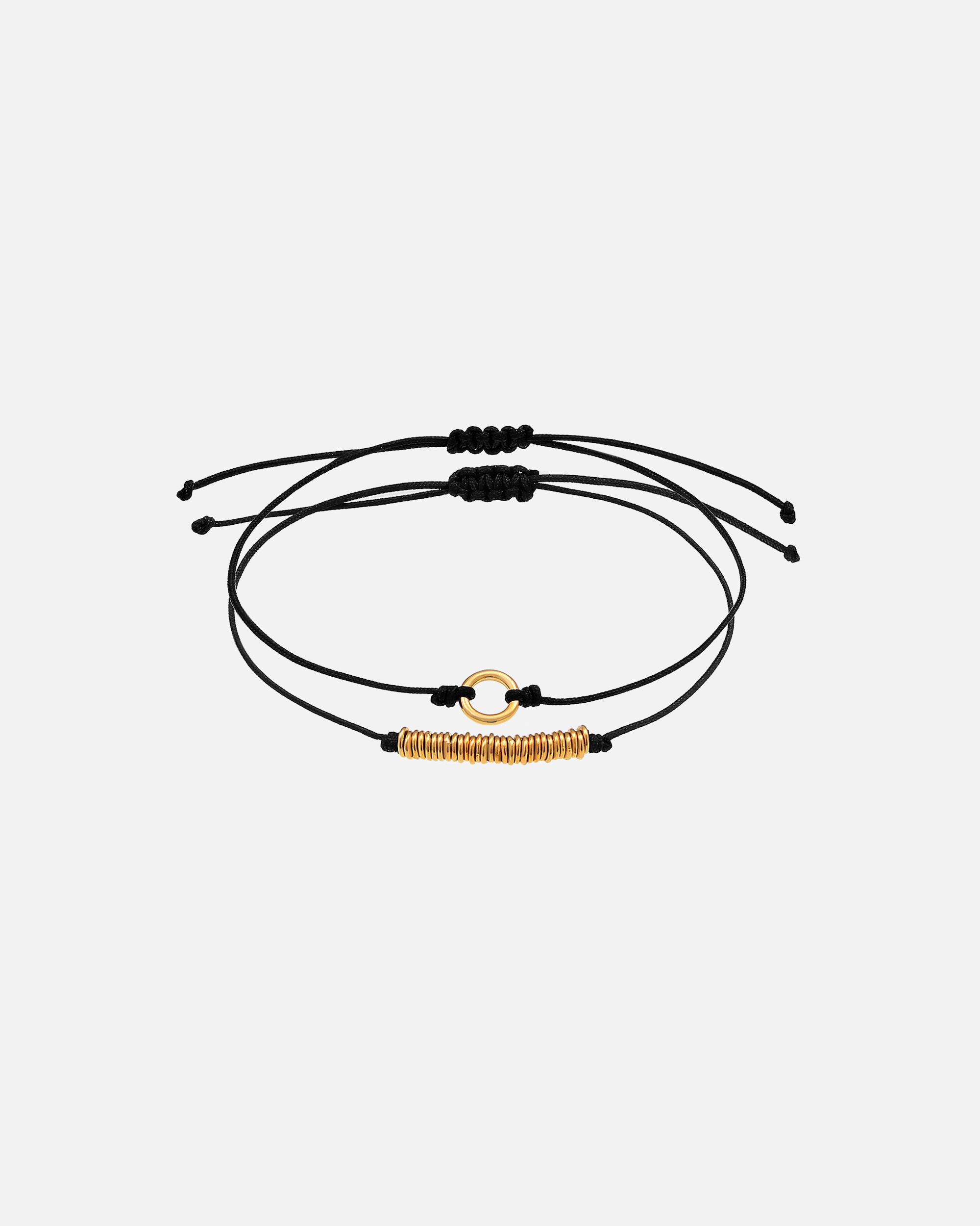 Bransoletka dla Kobieta Elli Damski zestaw 2 nylonowych pierścionków Circle Basic Must-Have ze srebra 925 Sterling Silver goldfarben