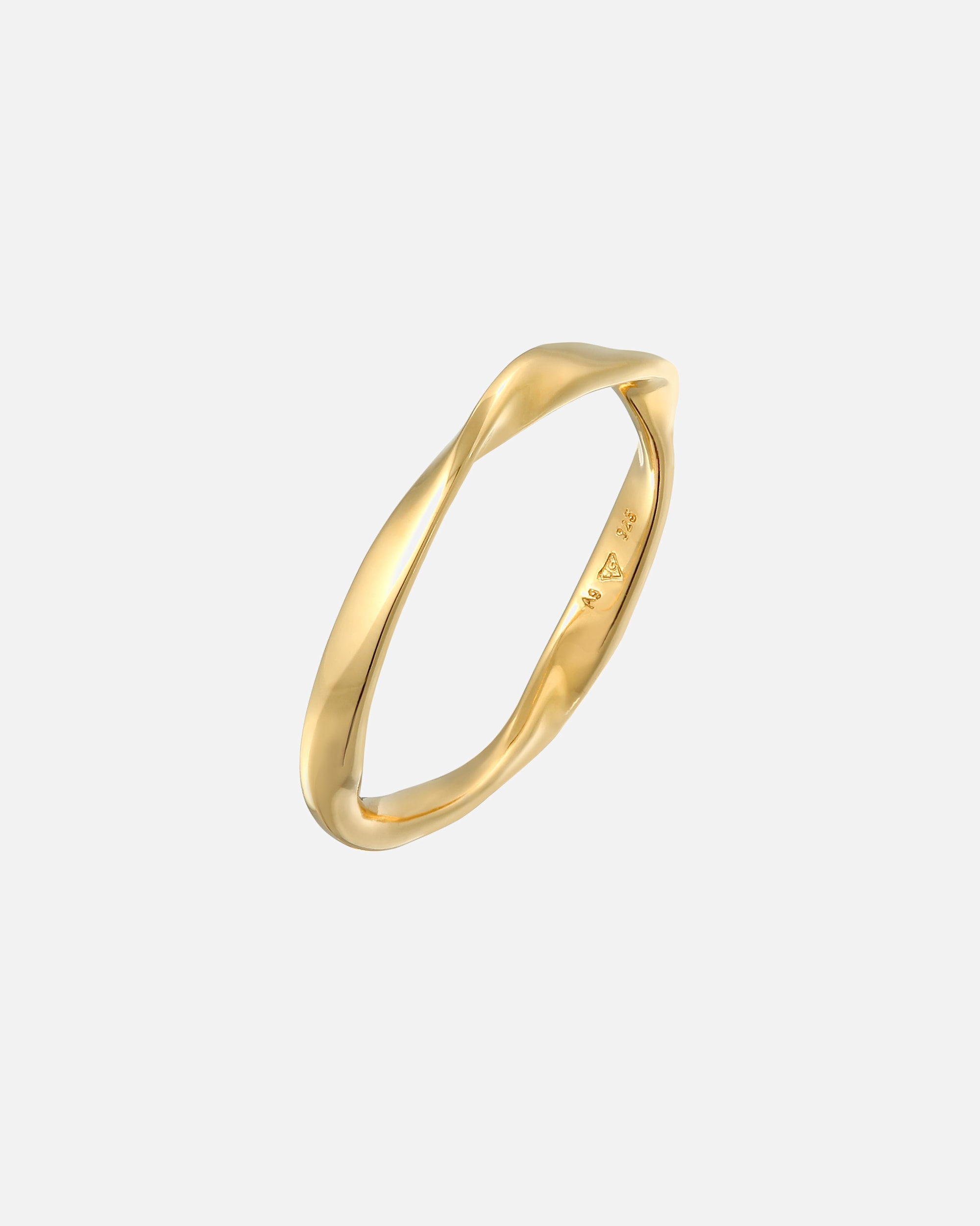 Pierścionek dla Kobieta Elli Damska obrączkaTwisted Skręcona Basic ze srebra próby 925 Sterling Silver 52