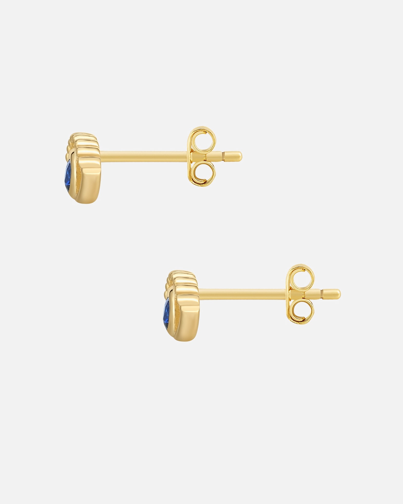 Kolczyki dla Kobieta Glanzstücke München Kolczyki Wszechwidzace oko z Srebro wysokiej próby w Żółte złoto 5,1 mm