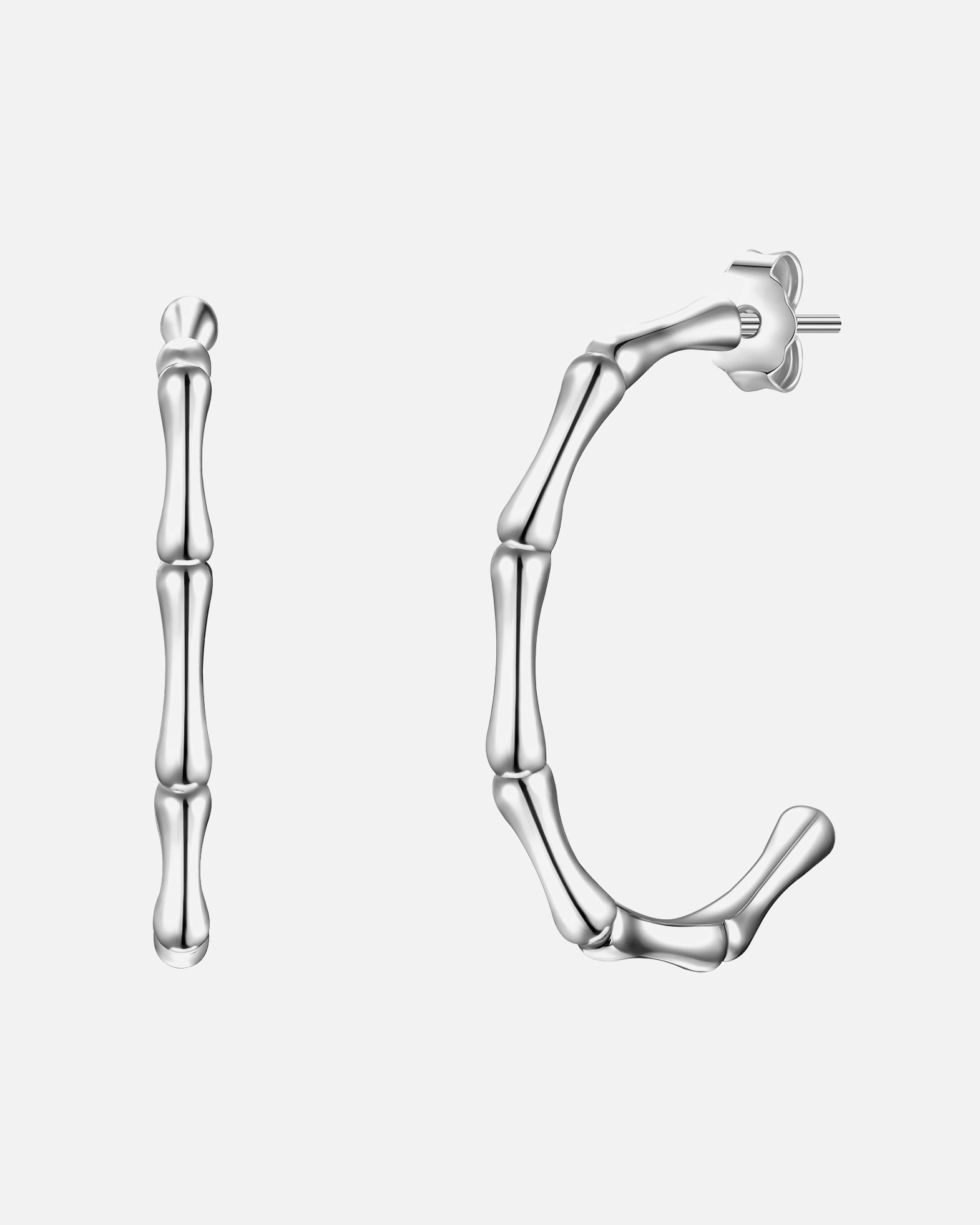 Kolczyki dla Kobieta Glanzstücke München Srebrne kolczyki kreole srebro wysokiej próby srebrny 21,8 mm