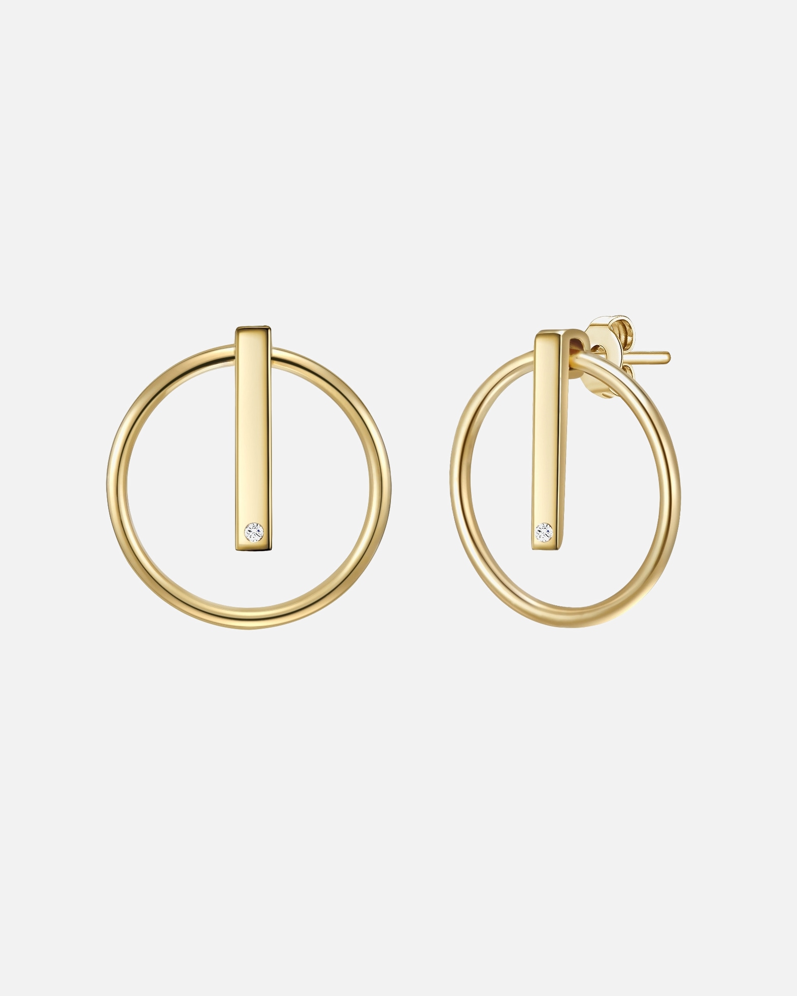 Kolczyki dla Kobieta Lulu & Jane Srebro wysokiej pr óby Brylant 22,3 mm