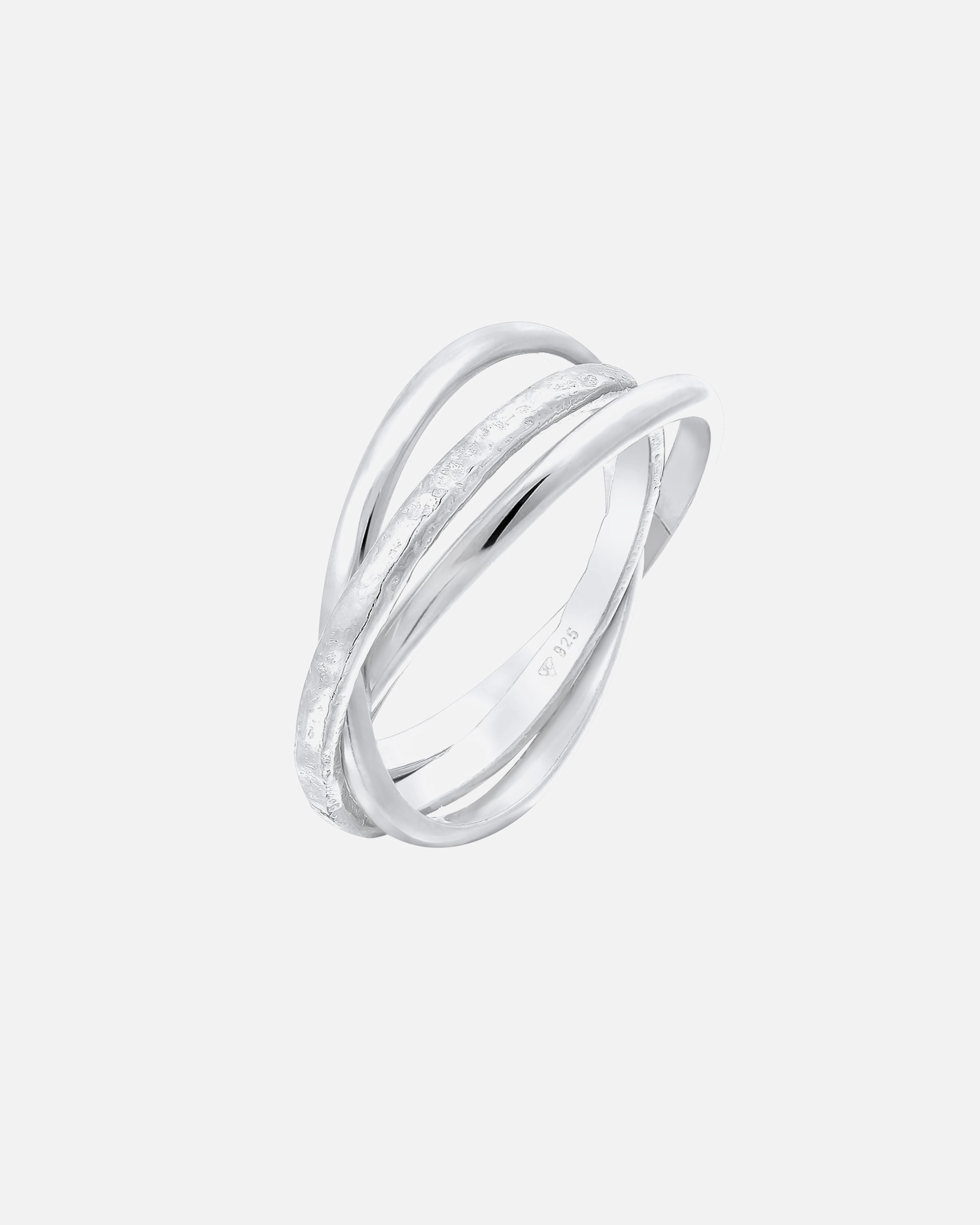 Pierścionek dla Kobieta Elli Damski pierścionek owijany Trinity Basic Classic w srebrze 925 Sterling Silver 52