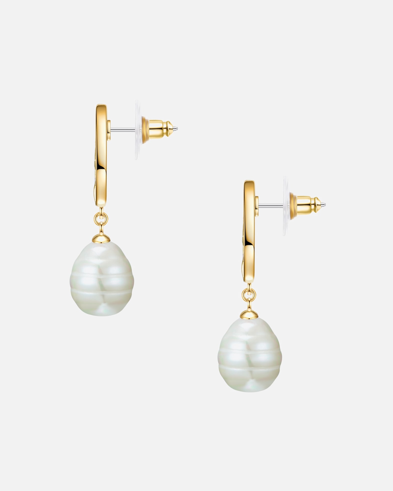 Kolczyki dla Kobieta Lulu & Jane Mosiadz Sztuczna perła 42,9 mm