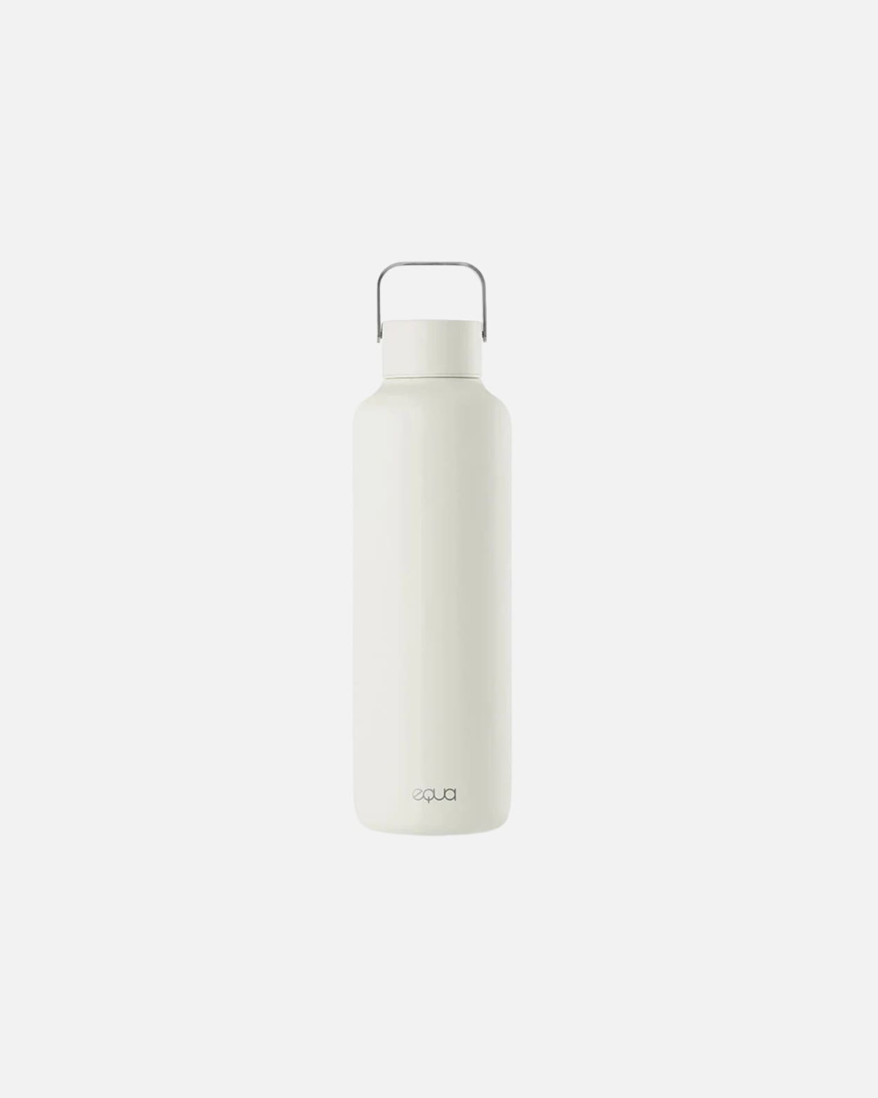 Bidon dla Unisex EQUA Butelka termiczna do wody Timeless, 600 ml Off-White