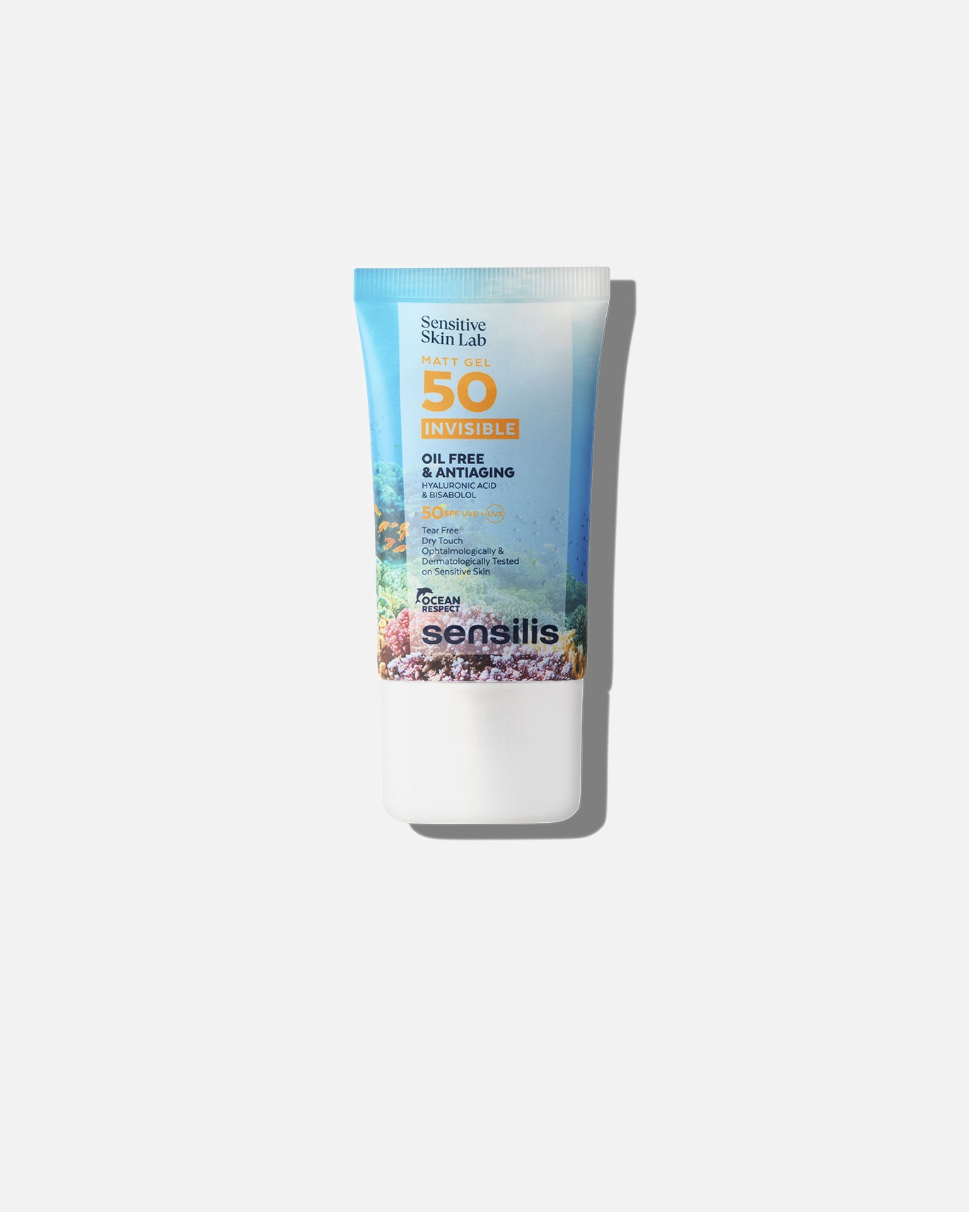 Krem przeciwsłoneczny do ciała dla Unisex SENSILIS Default Brand Line MATT GEL INVISIBLE bezolejowy i przeciwstarzeniowy SPF50+ 40 ml