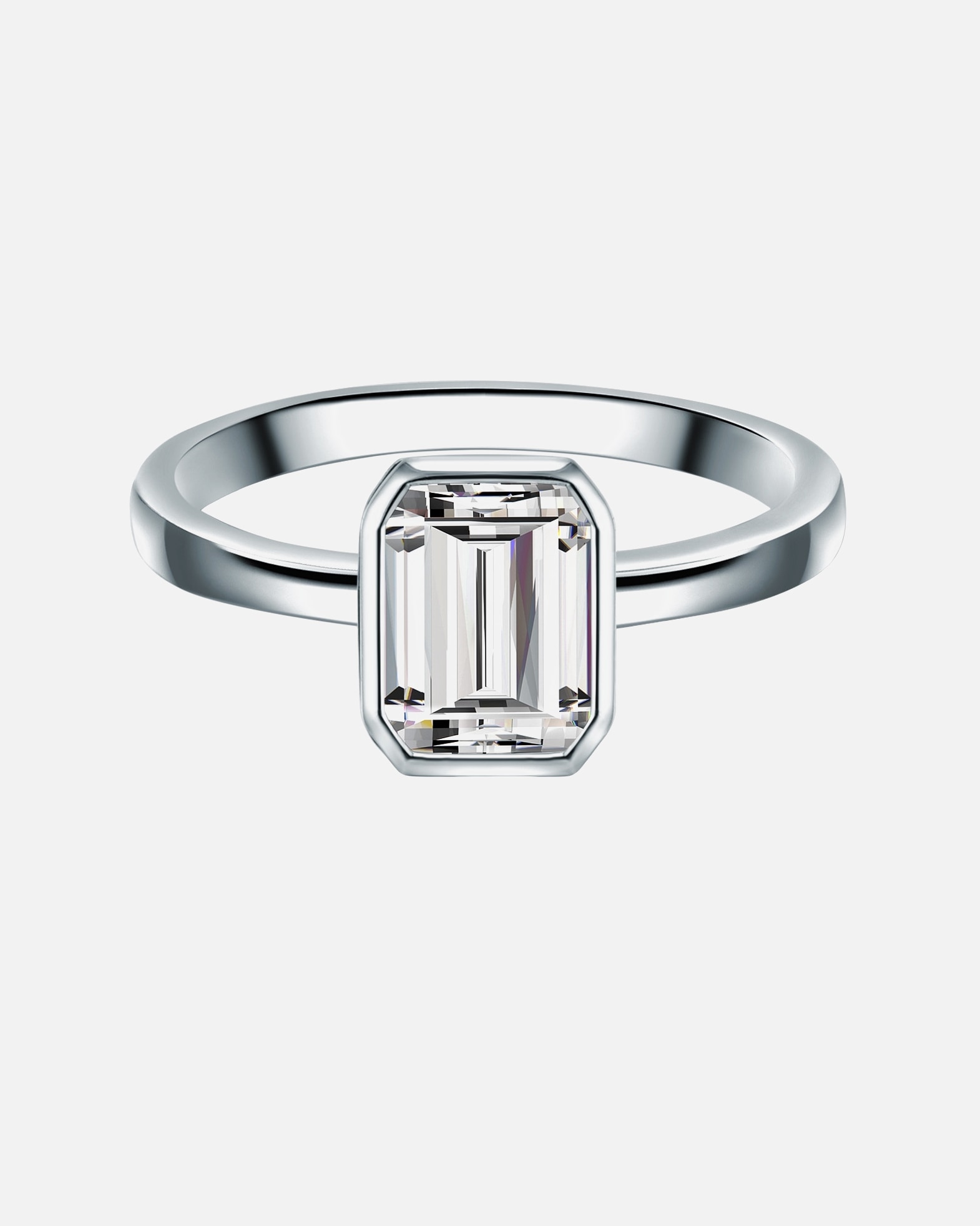 Pierścionek dla Kobieta Trilani Srebrny pierścionek srebro wysokiej próby Cyrkonia srebrny 56