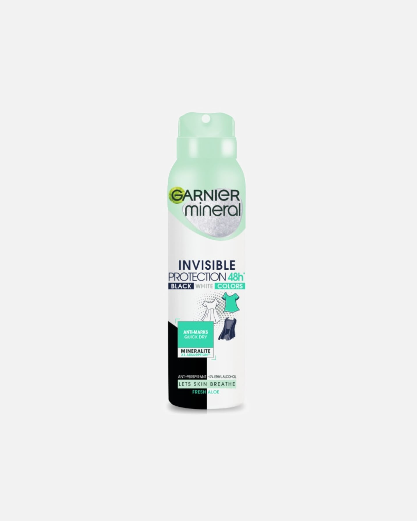 Dezodorant dla Kobieta Garnier Mineral Invisible Protection Fresh Aloe 150 ml