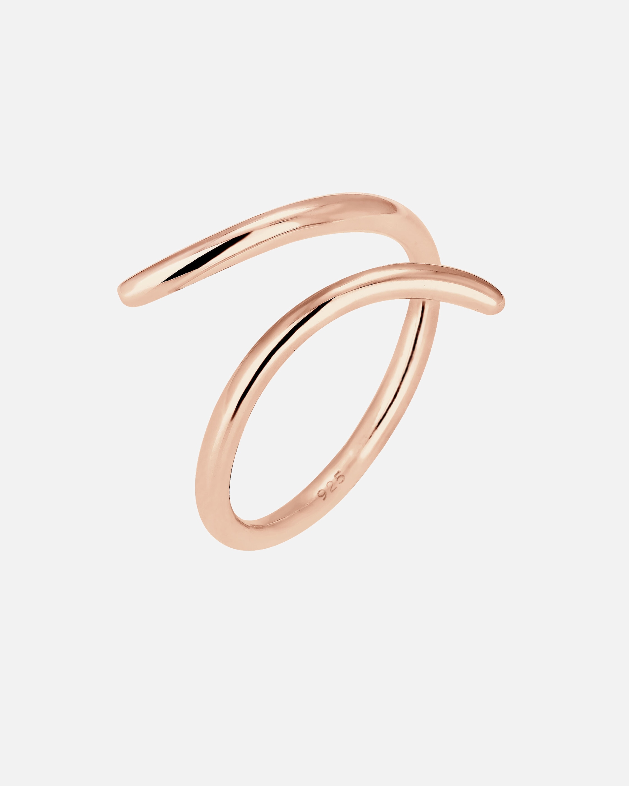 Pierścionek dla Kobieta Elli Damski pierścionek Zawijany Geo srebro 925 Sterling Silver 56