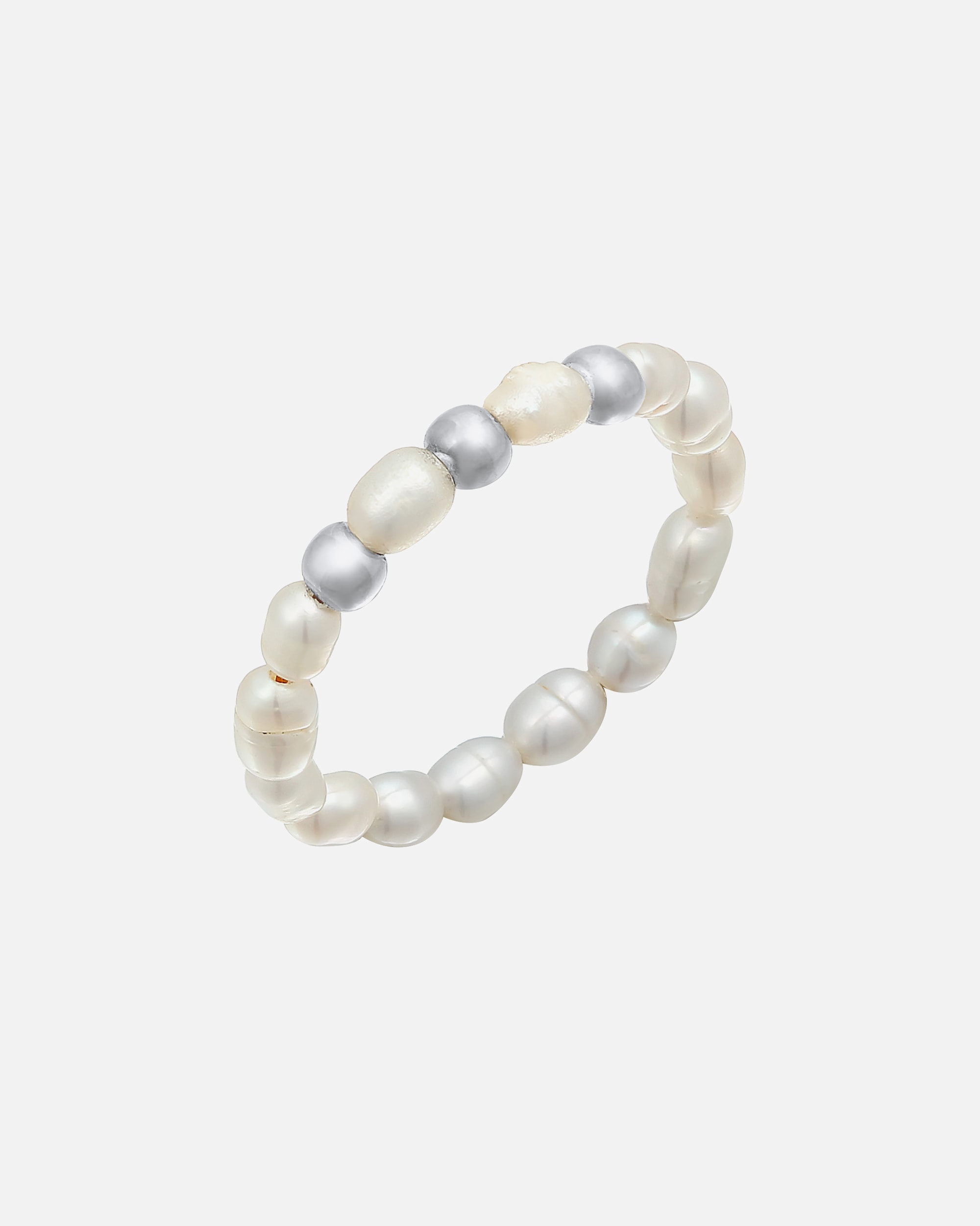Pierścionek dla Kobieta Elli Damskie koraliki Trend z perły hodowlana słodkowodna w pozłacanym srebrze próby 925 Sterling Silver 52