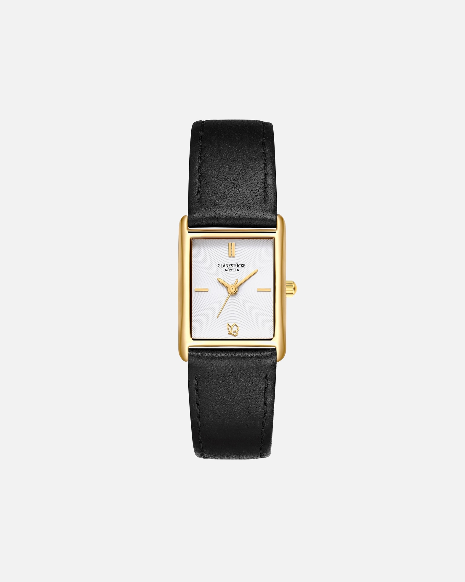 Zegar dla Kobieta Zegarek na reke z prawdziwej skóry w kolorze czarnym 22,0x30,0 mm