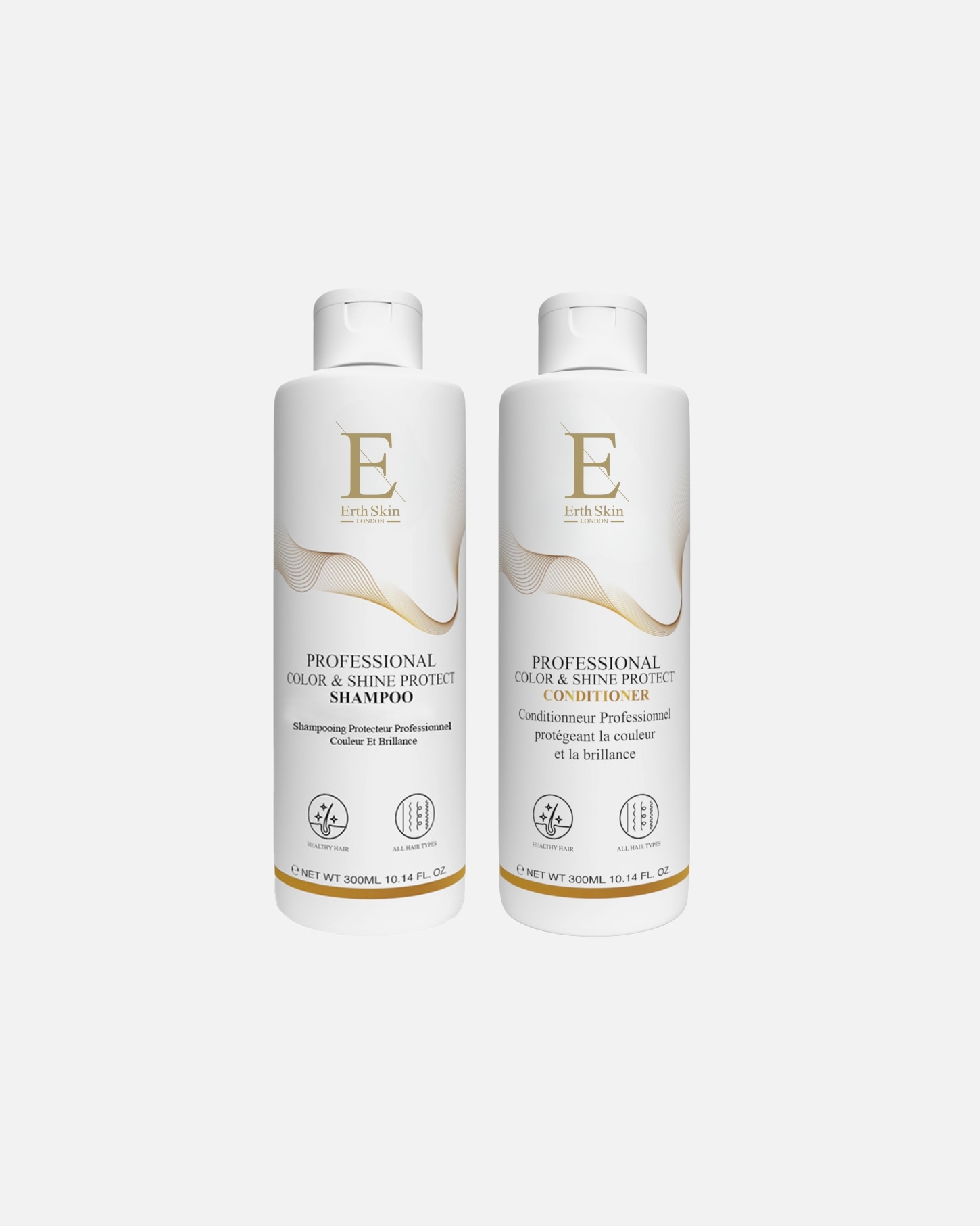 Zestaw do pielęgnacji włosów dla Unisex ErthSkin London Zestaw szampon + odżywka Color Protect 1 sztukaka