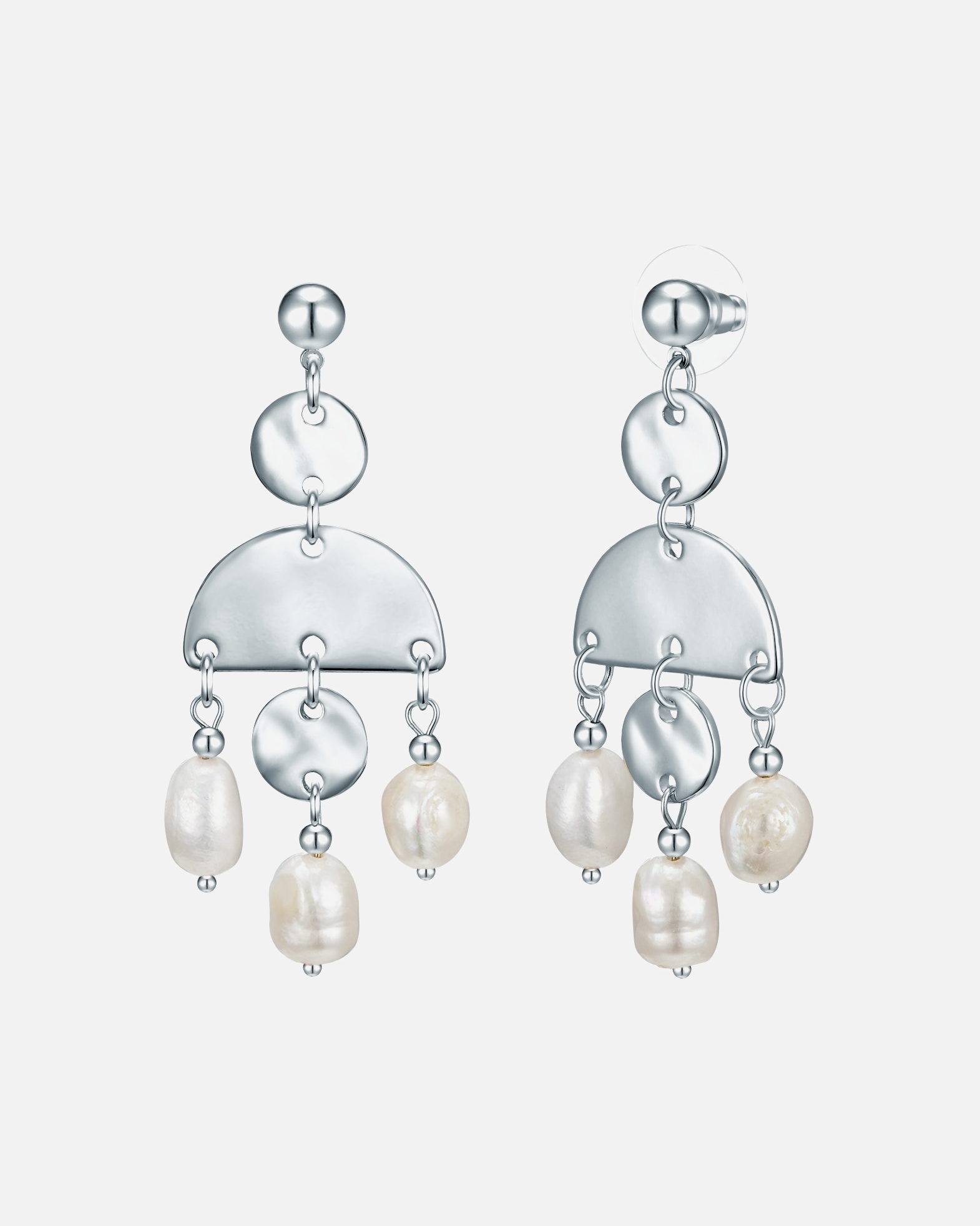 Kolczyki dla Kobieta Lulu & Jane Kolczyki Stop metali Srebrny 63,0 mm