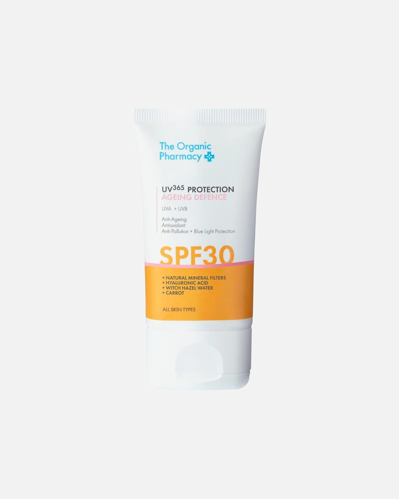 Krem do opalania dla Unisex The Organic Pharmacy UV 365 Protection Ageing Defence SPF 30 40 ml