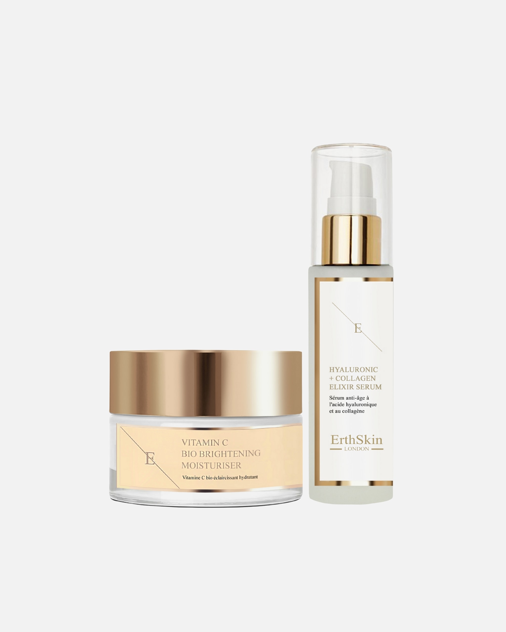 Zestaw do pielęgnacji twarzy dla Kobieta ErthSkin London Rozjaśniający i ujędrniający duet 1 sztukaka