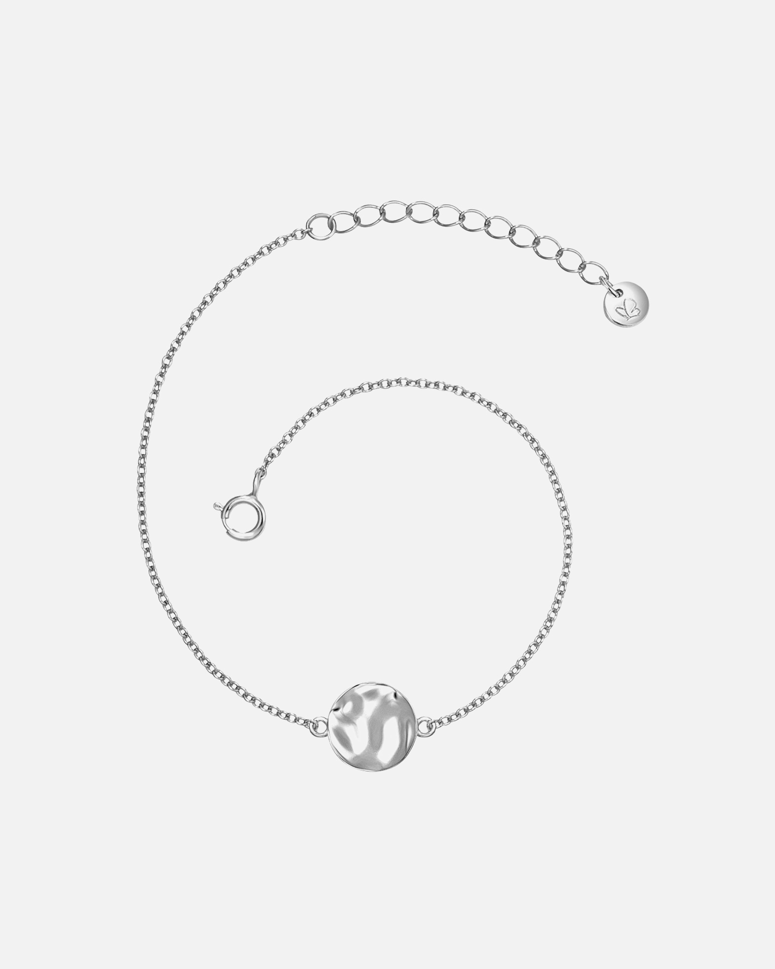 Bransoletka dla Kobieta Bransoletka Okrag z Srebro wysokiej próby w Srebrny 17,0 cm Basislänge + 3,5 cm Verlängerung