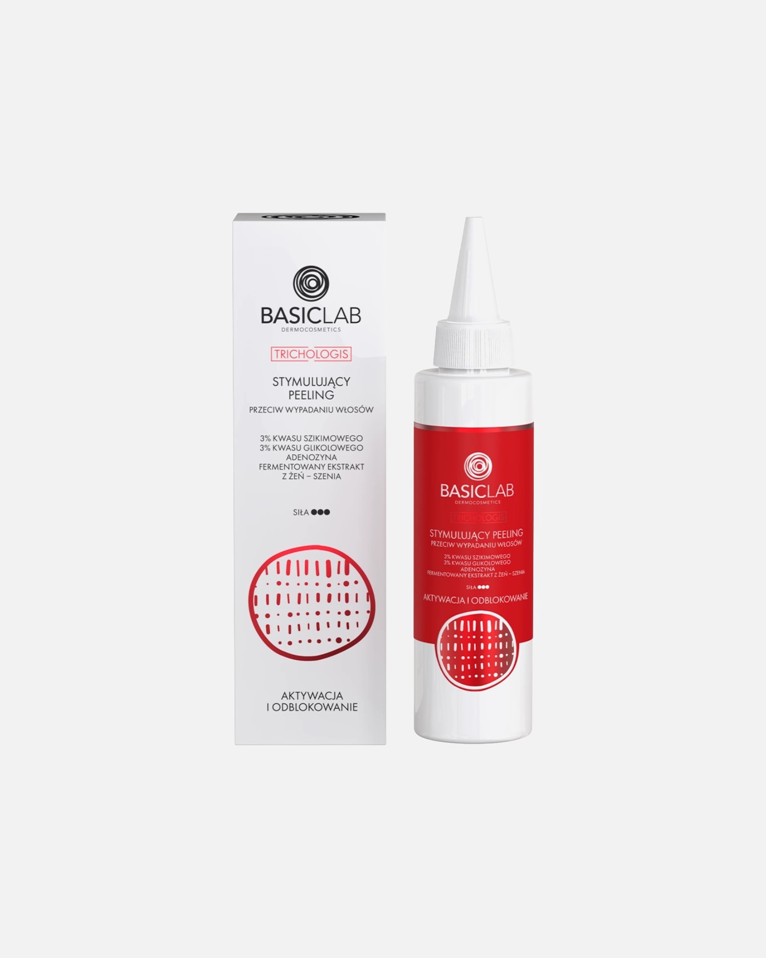 Peeling do skóry głowy dla Unisex BasicLab Trichologis 150 ml