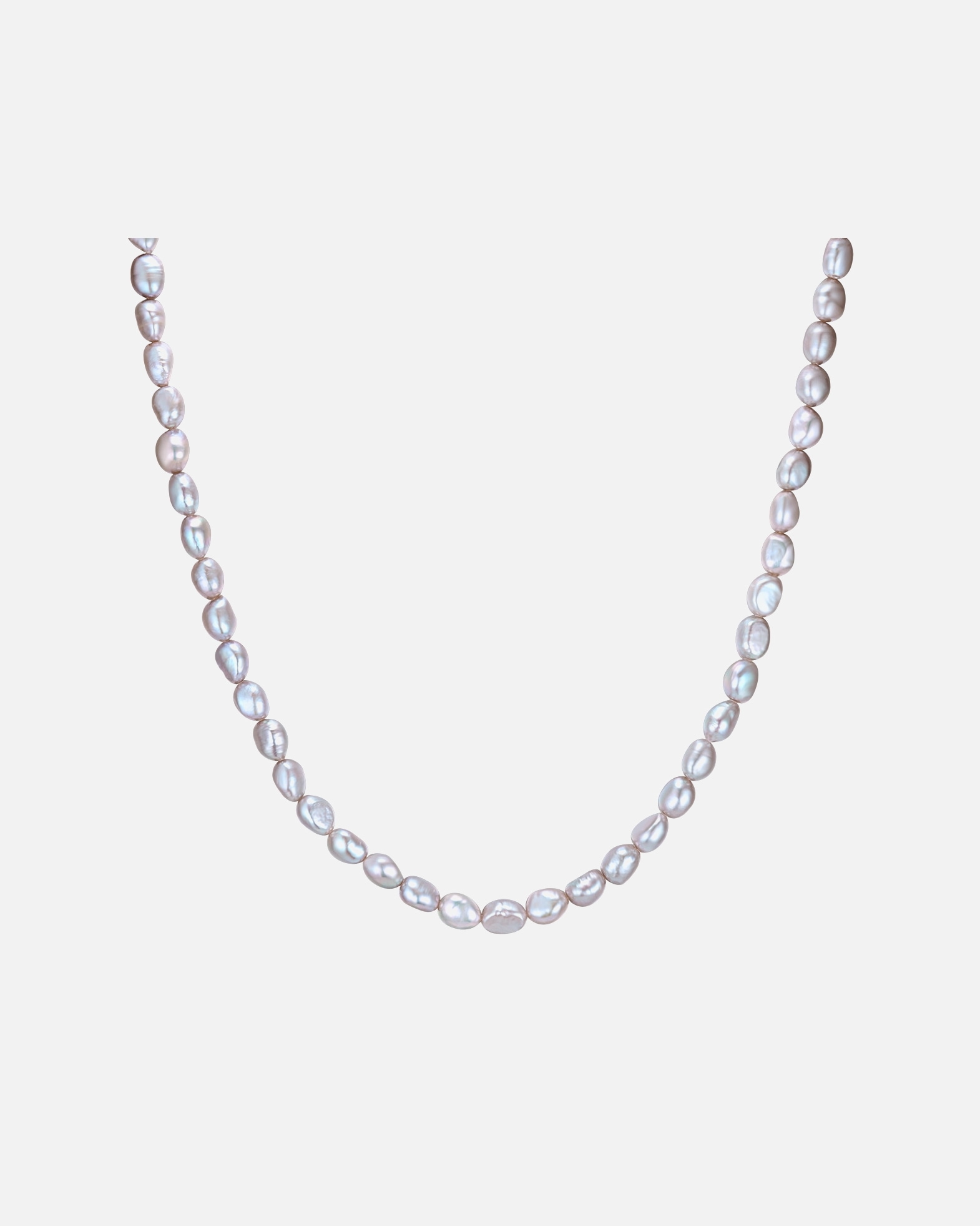 Naszyjnik dla Kobieta Srebro wysokiej pr óby Perła hodowlana słodkowodna 40,0 cm Basiskette + 5,0 cm Verlängerung