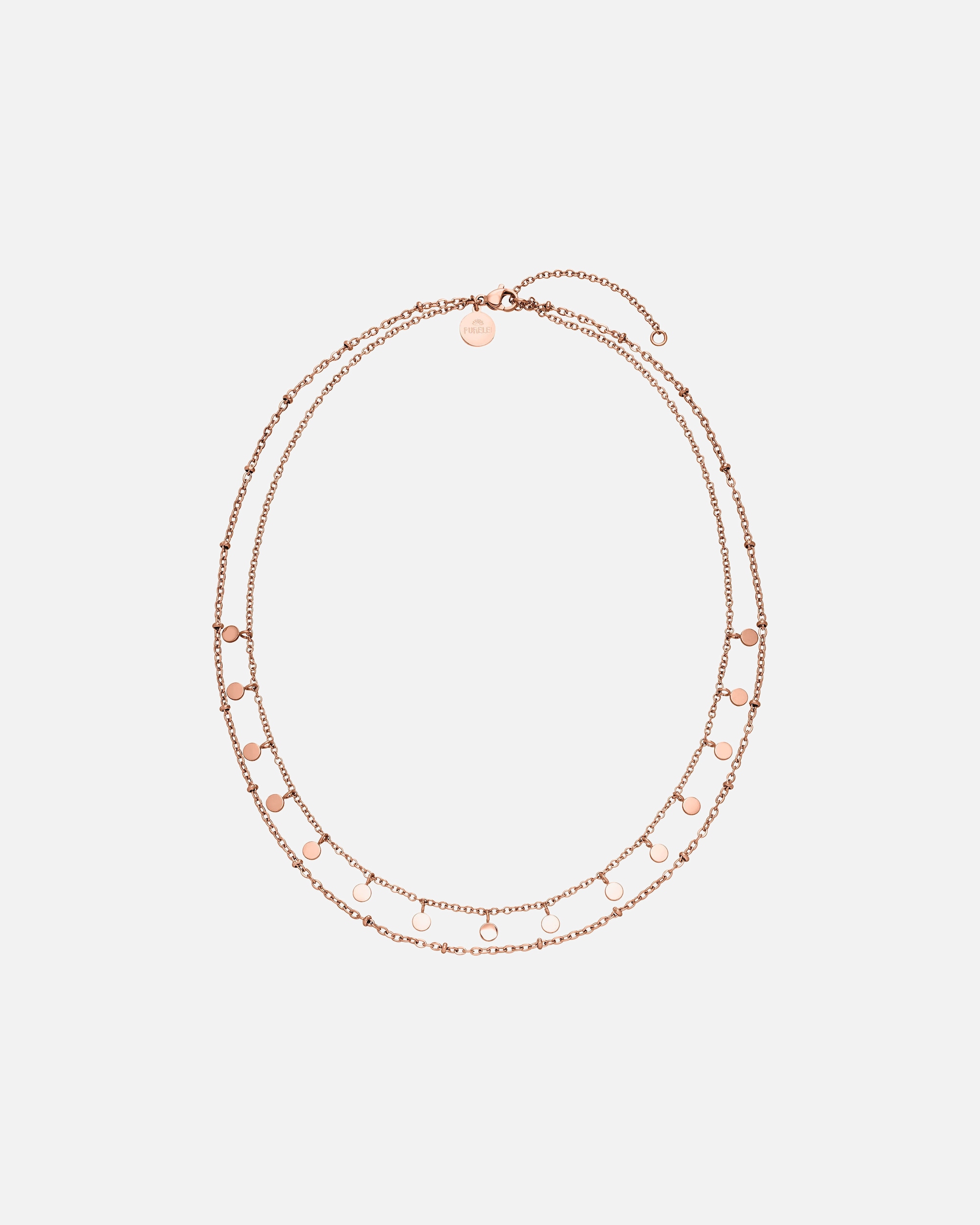 Naszyjnik dla Kobieta Purelei Naszyjnik Plain Różowe złoto