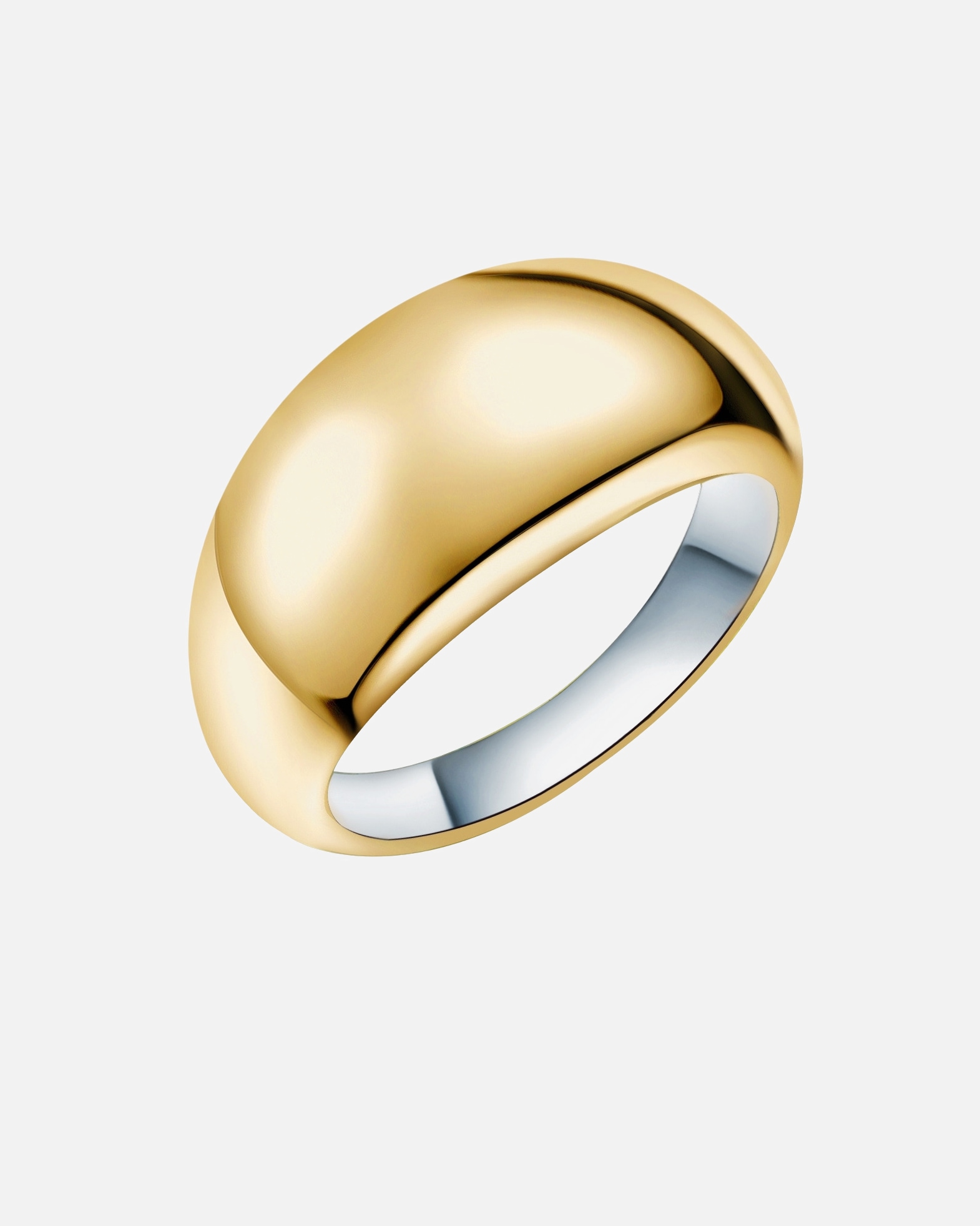 Pierścionek dla Kobieta Rafaela Donata Pierścionek Srebro wysokiej próby Żółte złoto/srebrny 54