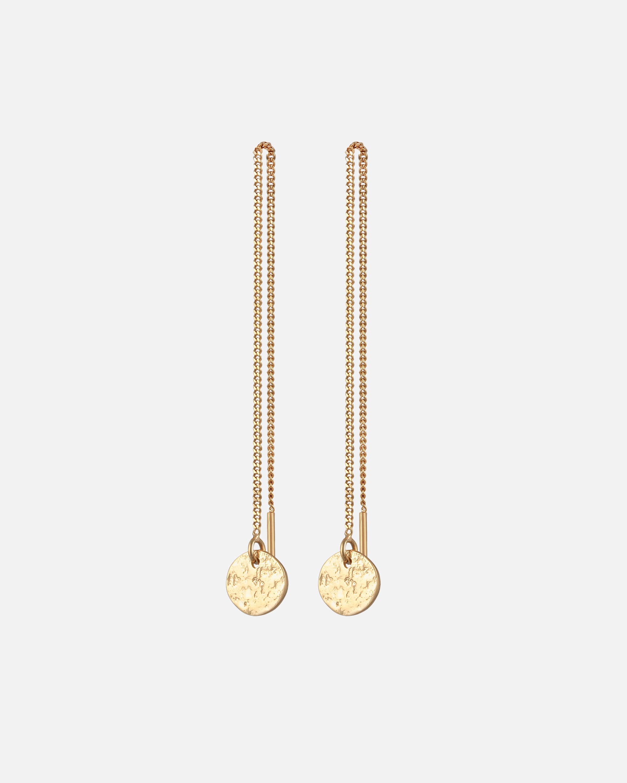 Kolczyki dla Kobieta Elli Damska zawieszka Pull Through Organic z pozłacanego srebra próby 925 Sterling Silver goldfarben