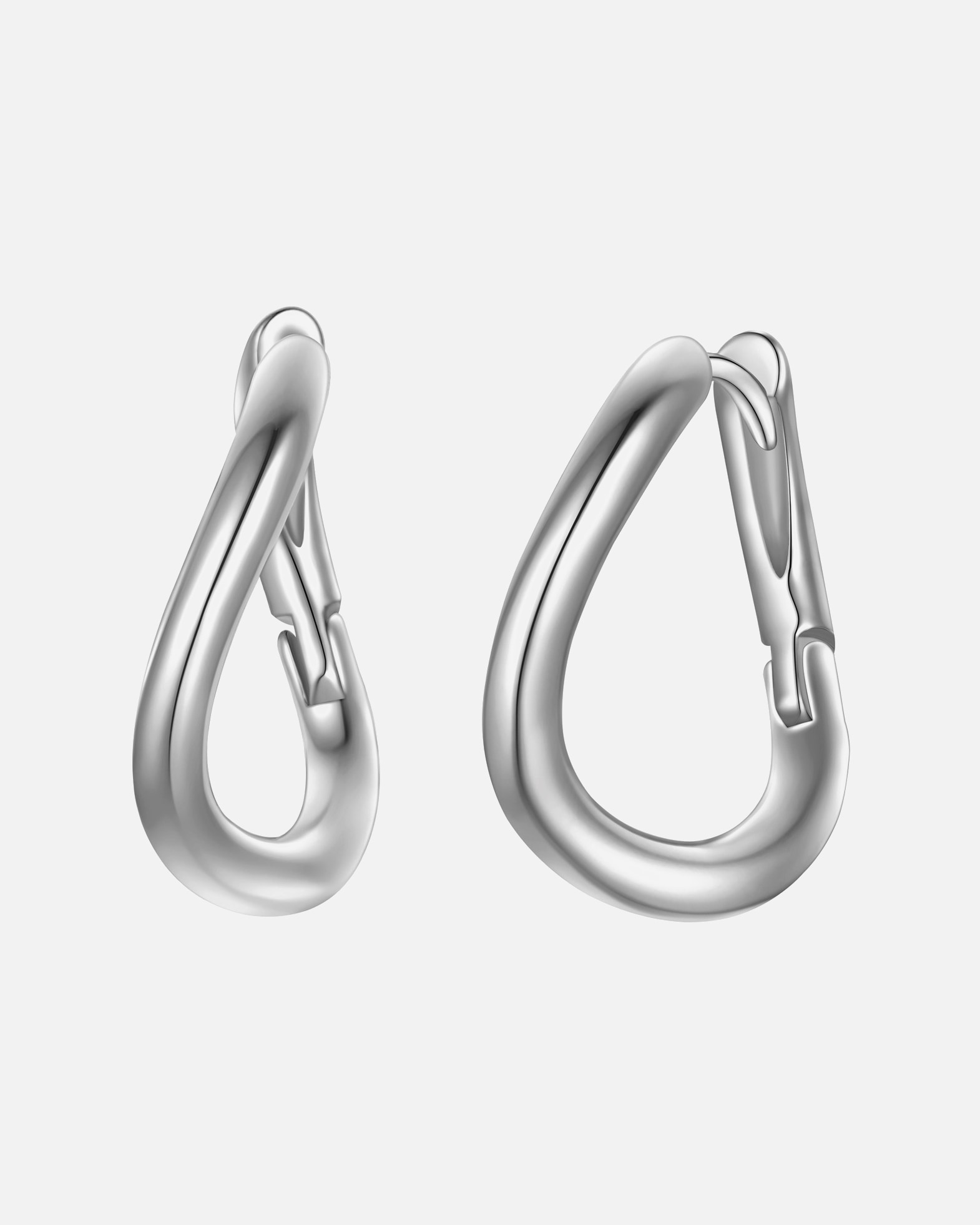 Obrączki dla Kobieta Yokoamii Kolczyki z Mosiadz w Srebrny 18,6 mm