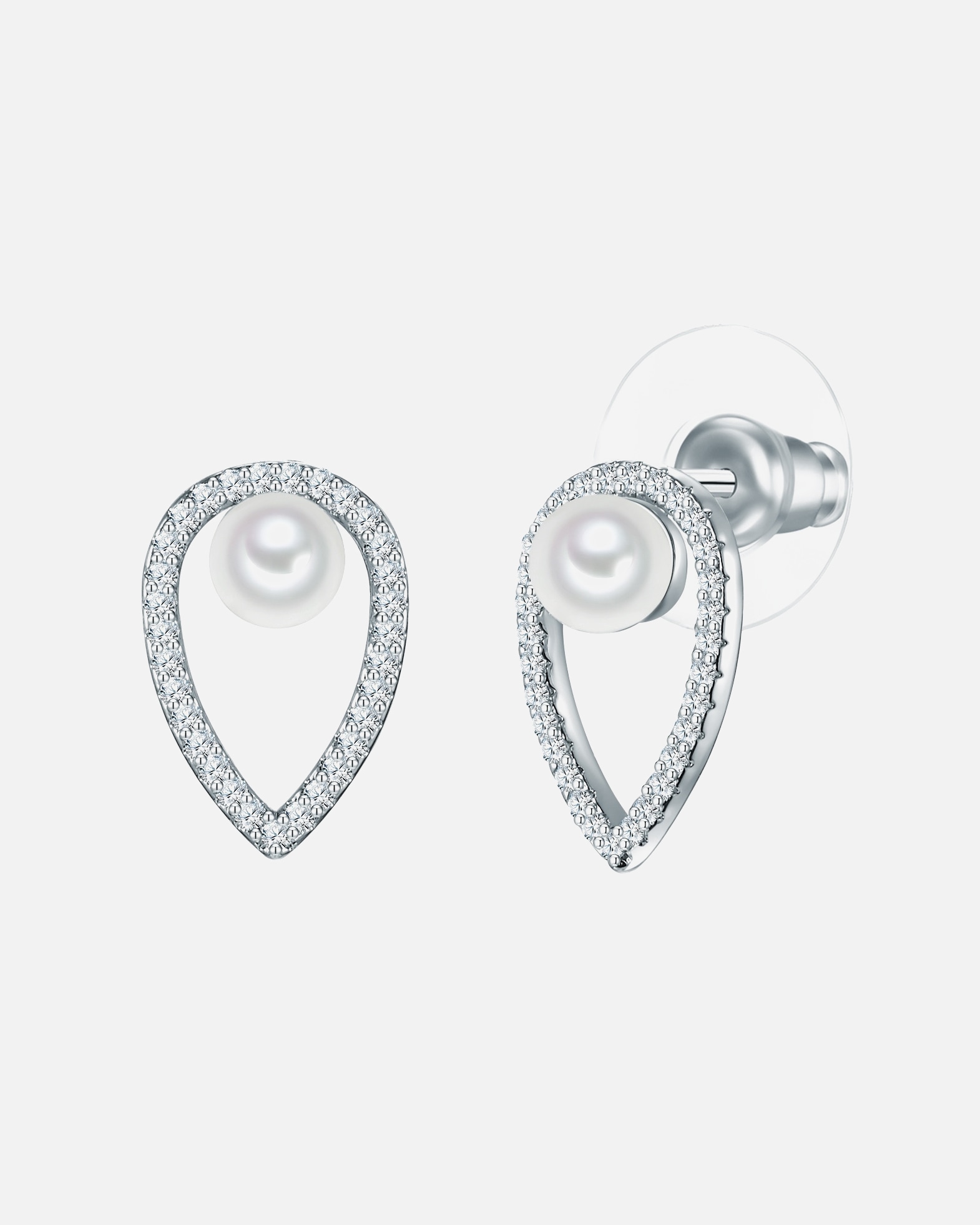 Kolczyki dla Kobieta Lulu & Jane Mosiadz Cyrkonia Sztuczna perła 15,1 mm