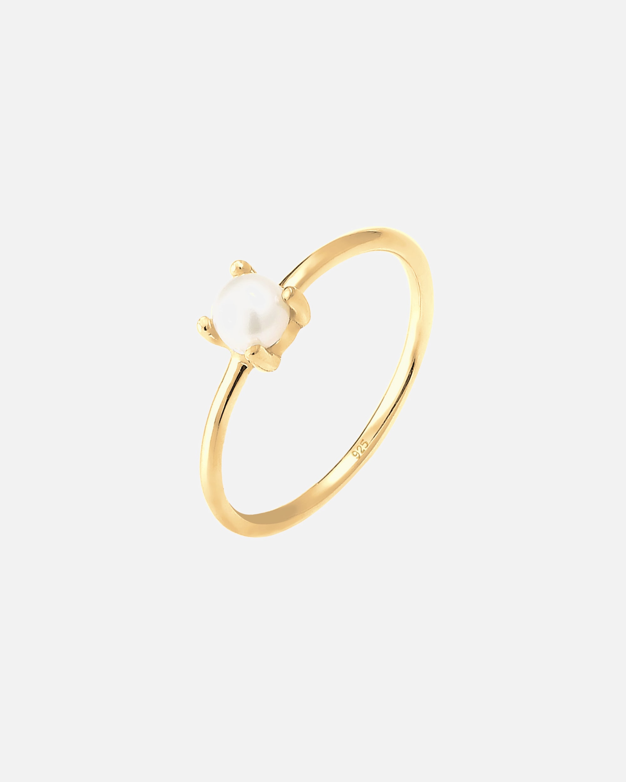 Pierścionek dla Kobieta Damski soliter z perłą hodowlana słodkowodną w srebrze próby 925 Sterling Silver 52