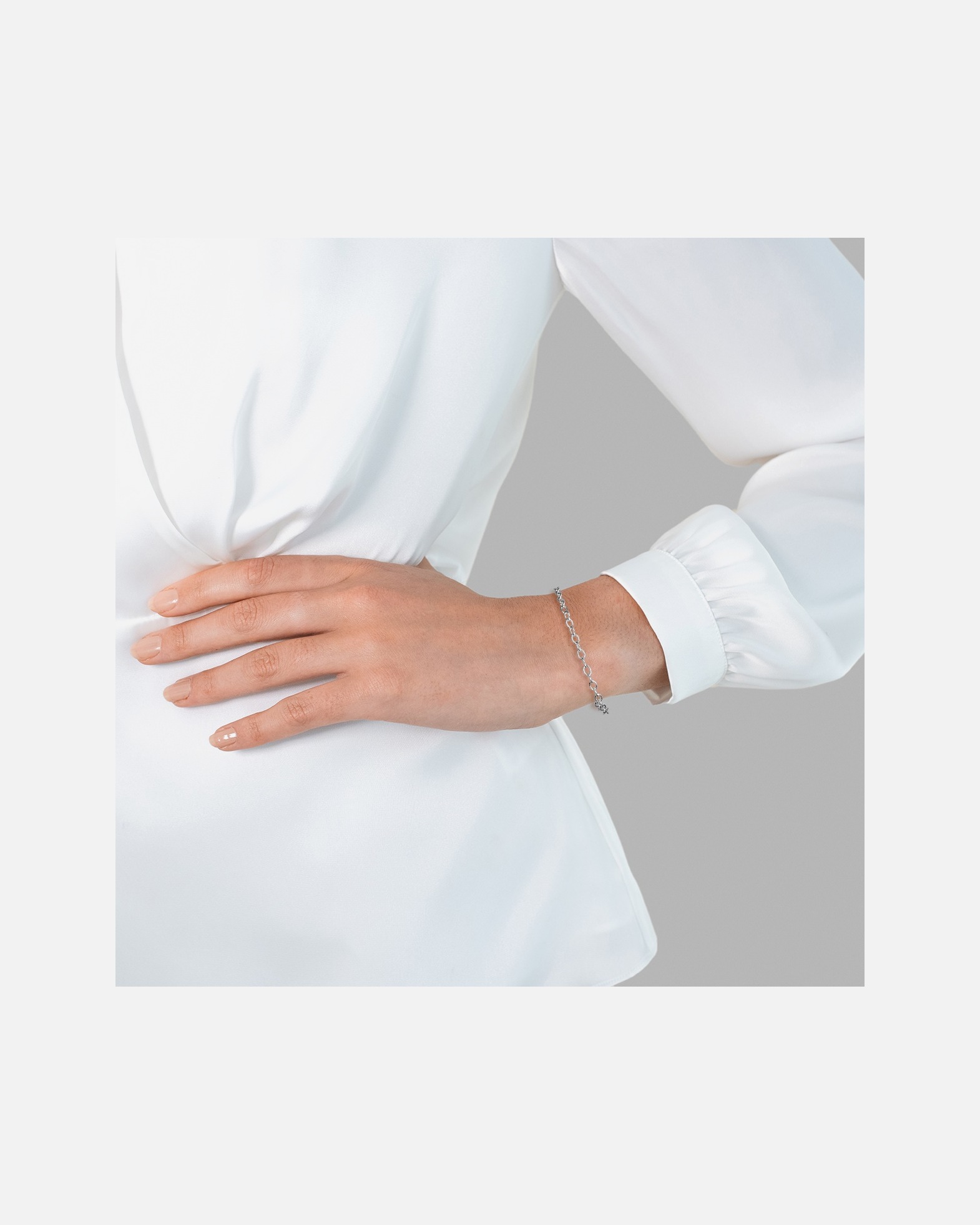 Bransoletka dla Kobieta Srebrna bransoleta srebro wysokiej próby srebrny 21 cm