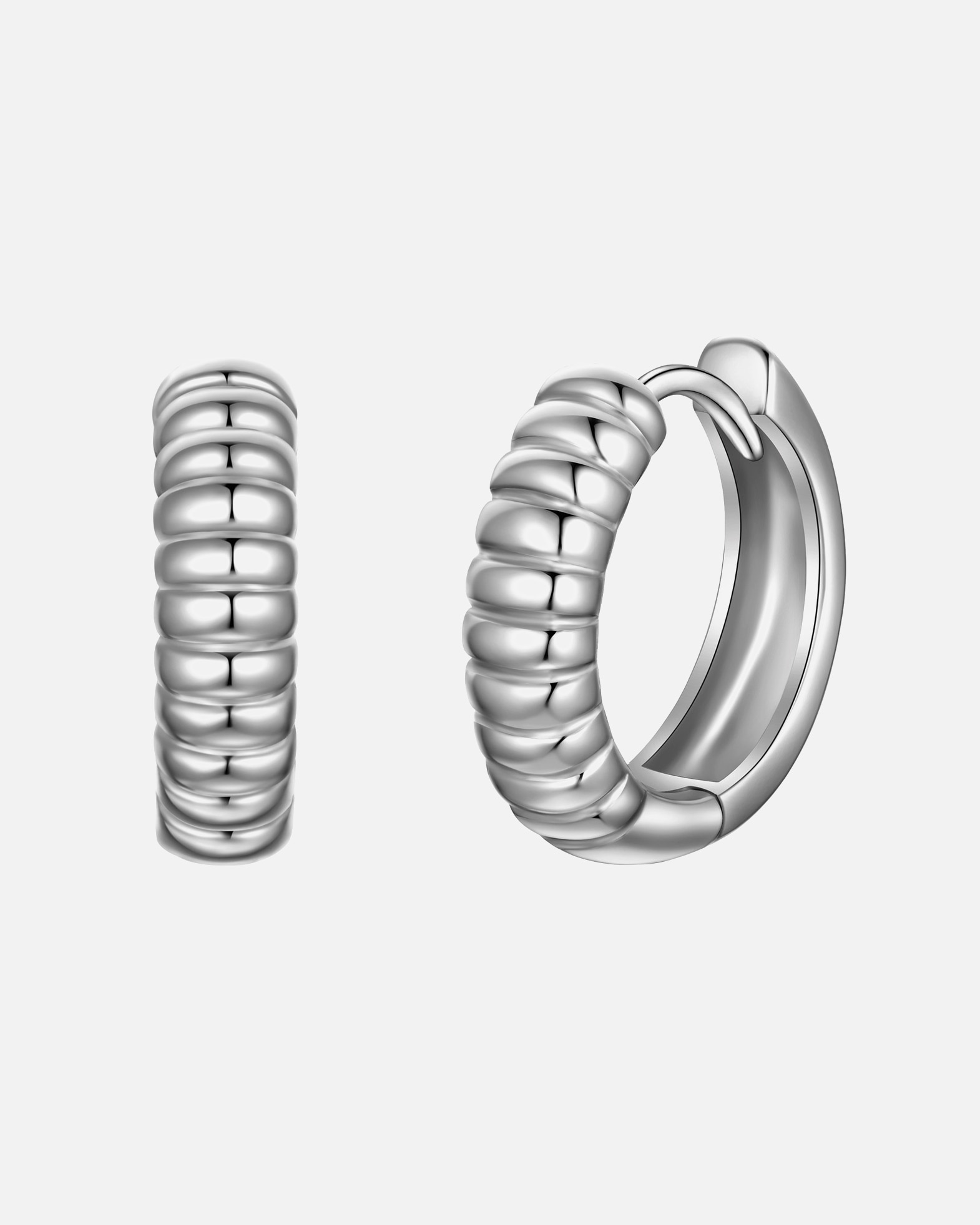 Obrączki dla Kobieta Kolczyki z Srebro wysokiej próby w Srebrny 15,1 mm