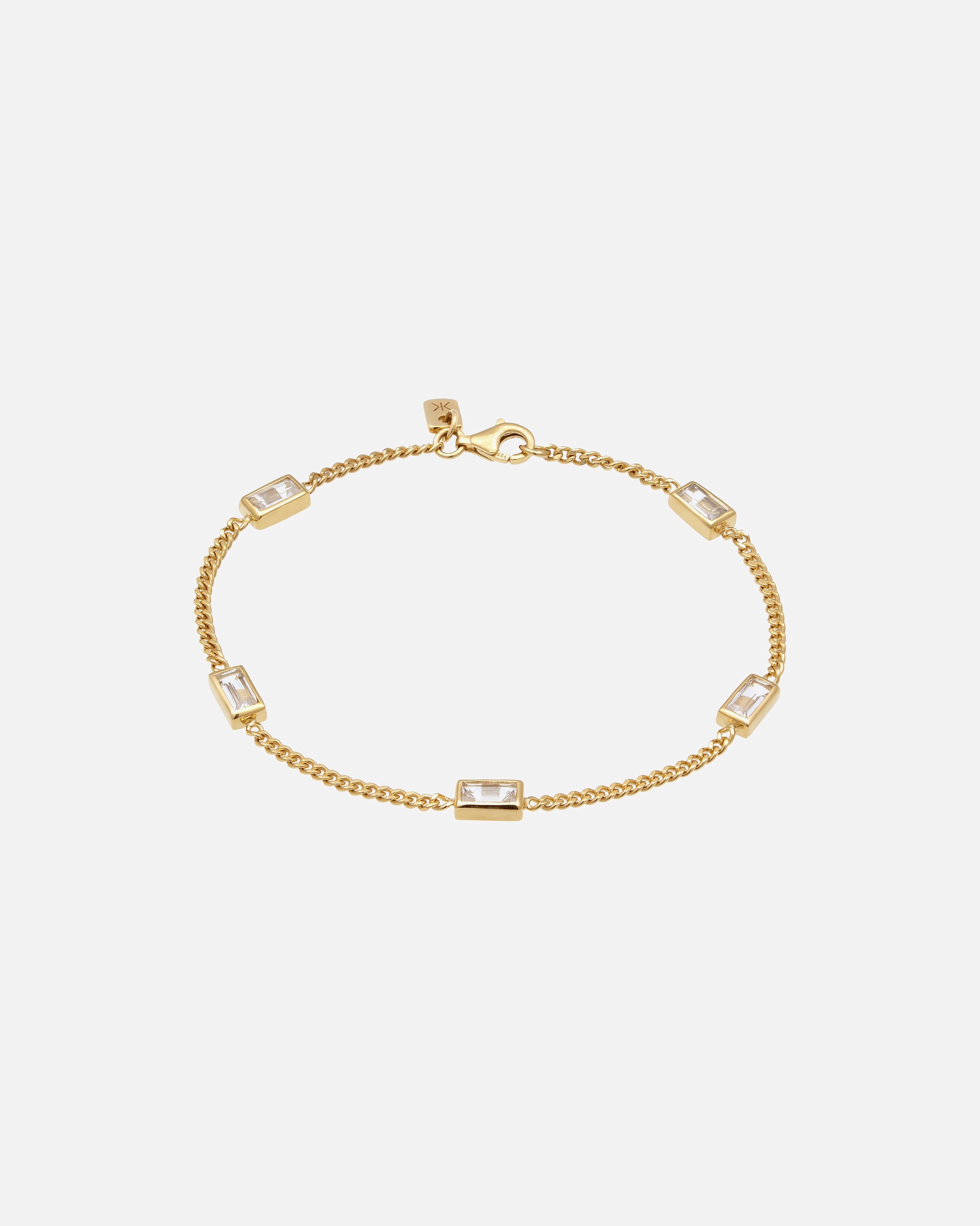 Bransoletka dla Mężczyzna KUZZOI Bransoletka Mężczyźni Prostokątny Łańcuch Pancerny Topaz Szmaragd Biały 925 Sterling Silver Prezenty Dla Mężczyzn 21 cm 19