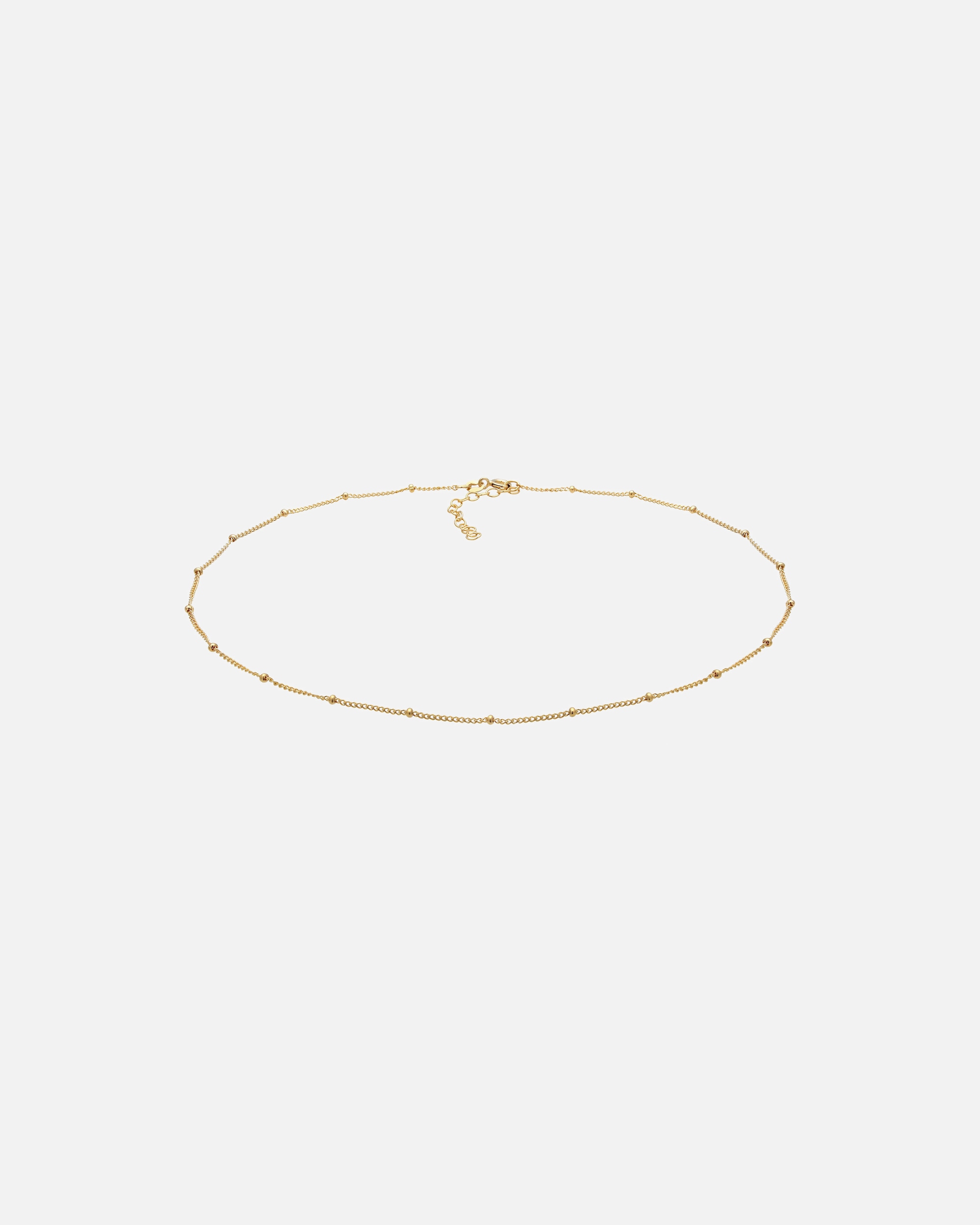 Naszyjnik dla Kobieta Elli Choker damski kulkowy Basic Minimal Trend w srebrze 925 Sterling Silver goldfarben