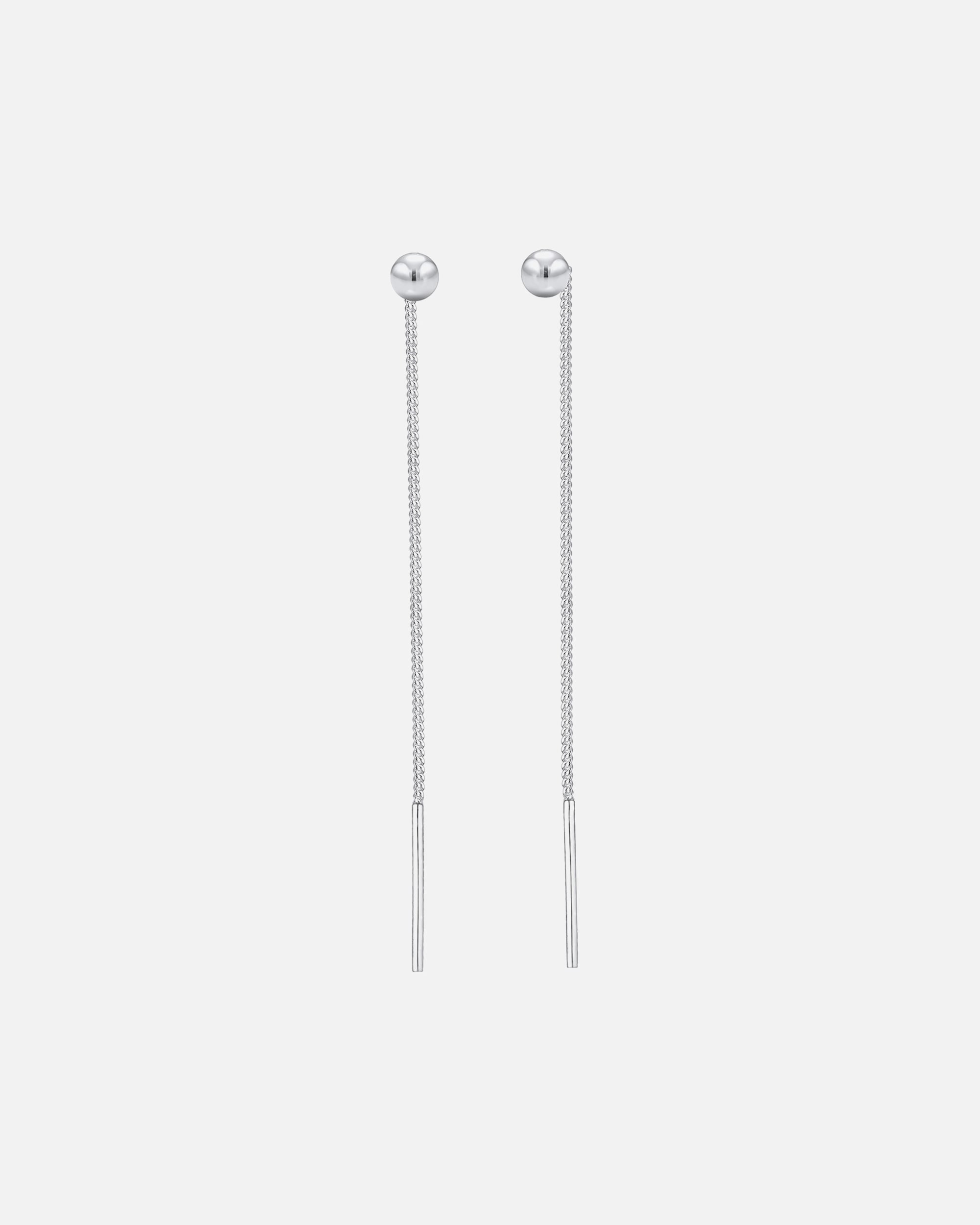 Kolczyki dla Kobieta Elli Damskie kolczyki przeciągane przez ucho kulka minimalne ze srebra próby 925 Sterling Silver silberfarben