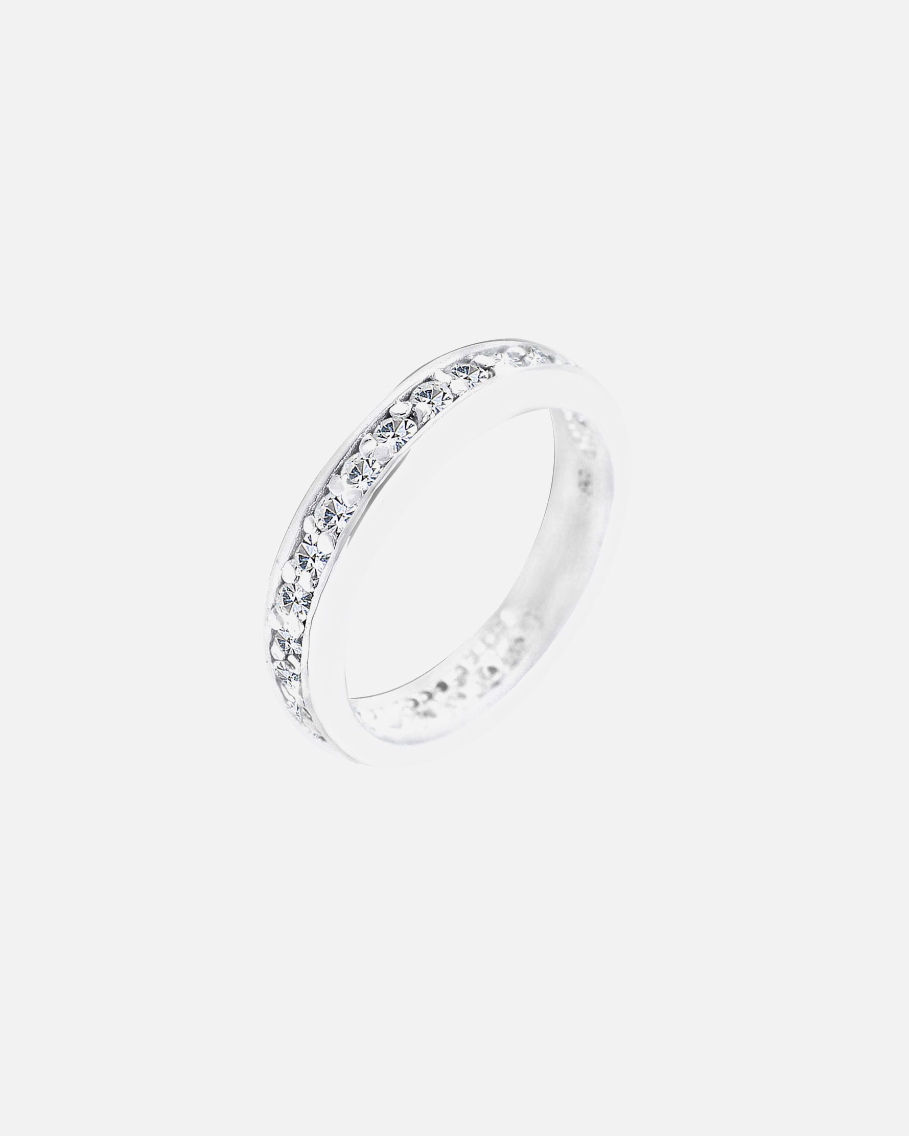 Pierścionek dla Kobieta Elli Damski zaręczynowy szlachetny z kryształami w srebrze próby 925 sterling silver 60