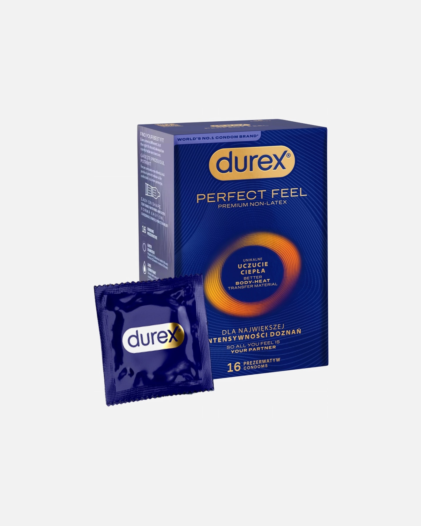 Prezerwatywa dla Mężczyzna Durex Perfect Feel 16 szt