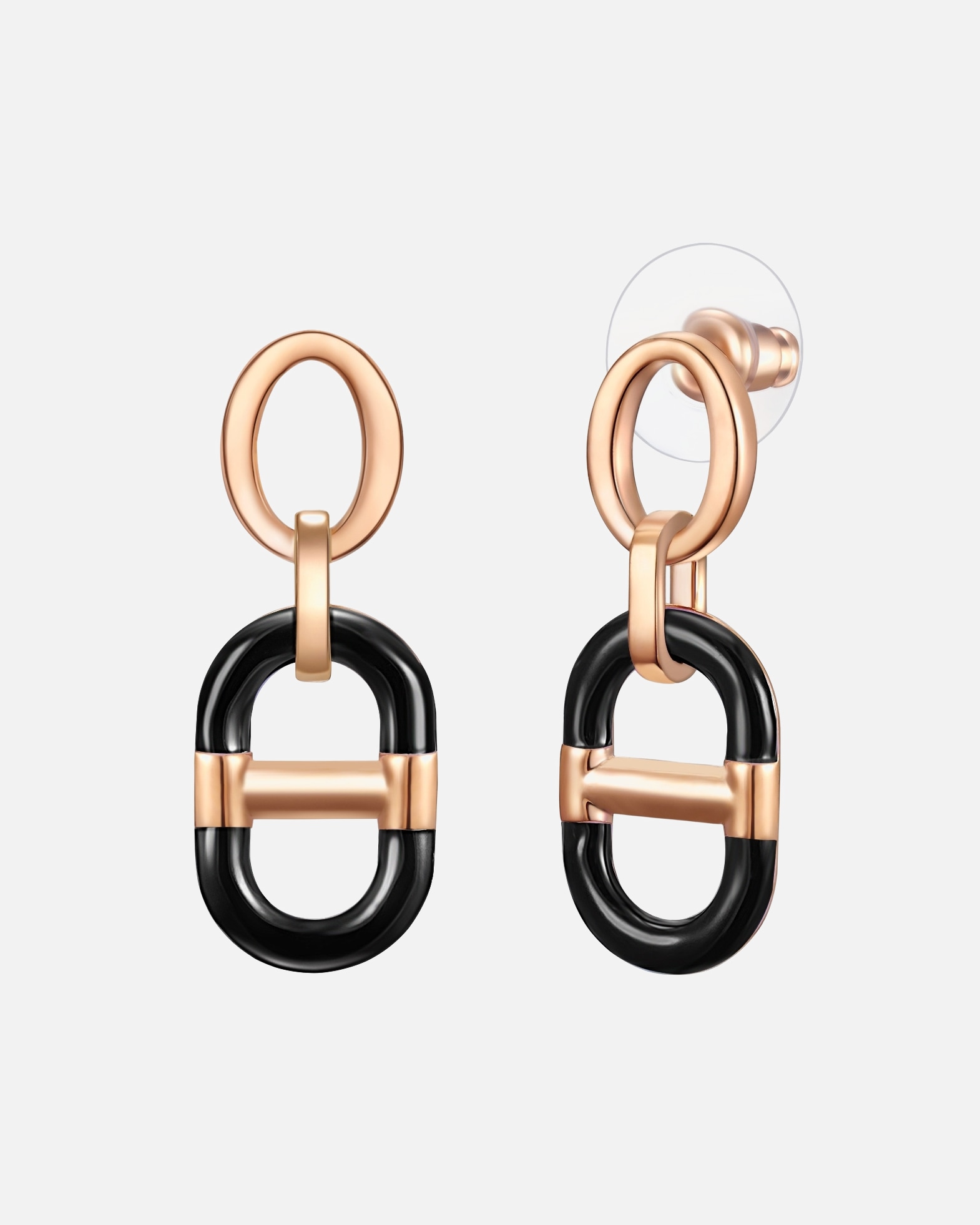 Kolczyki dla Kobieta Lulu & Jane Kolczyki Stop metali Różowy złoty 34,6 mm