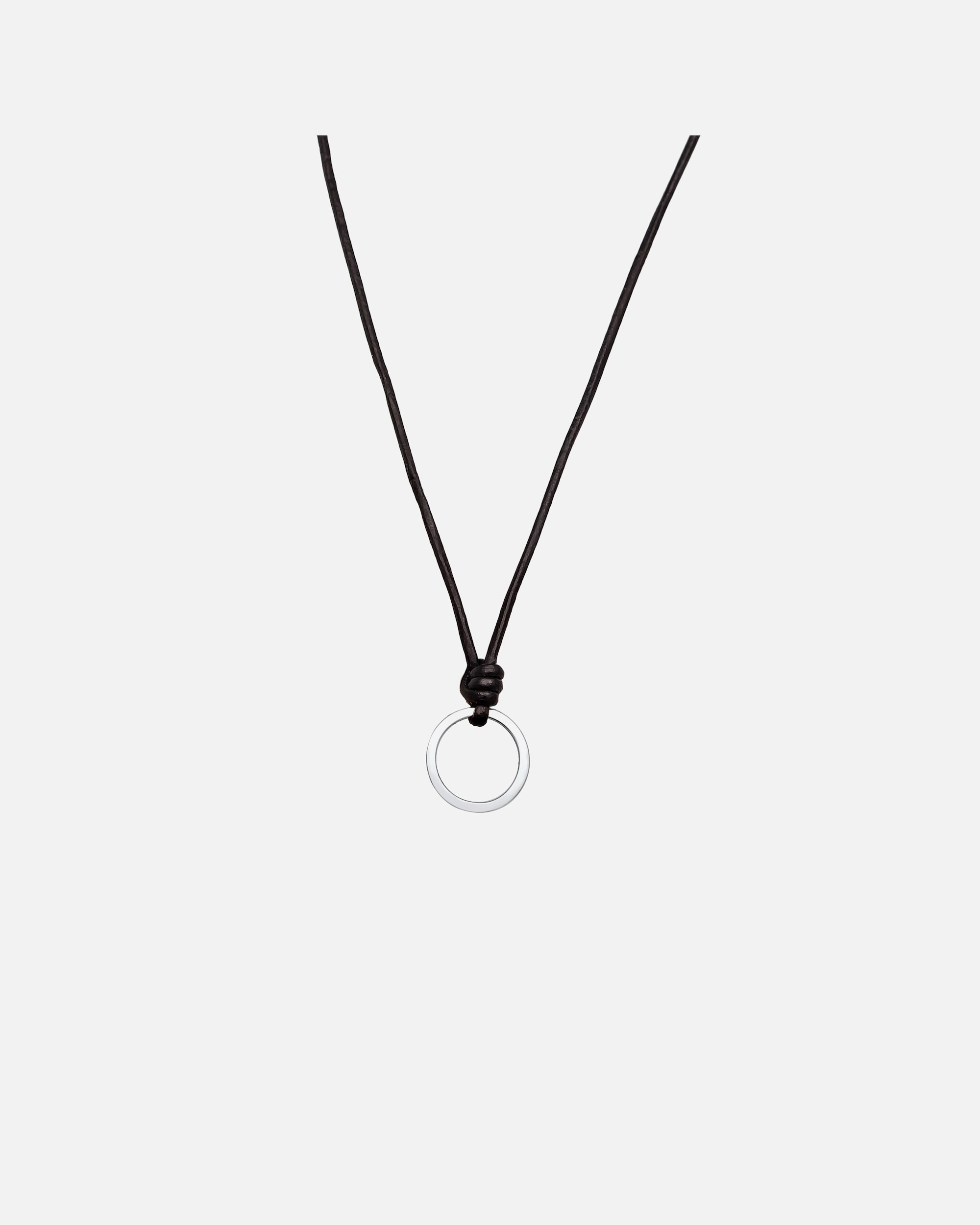 Naszyjnik dla Kobieta Elli Damski regulowany pasek z zamszem w kolorze czarnym ze srebra 925 Sterling Silver Czarny