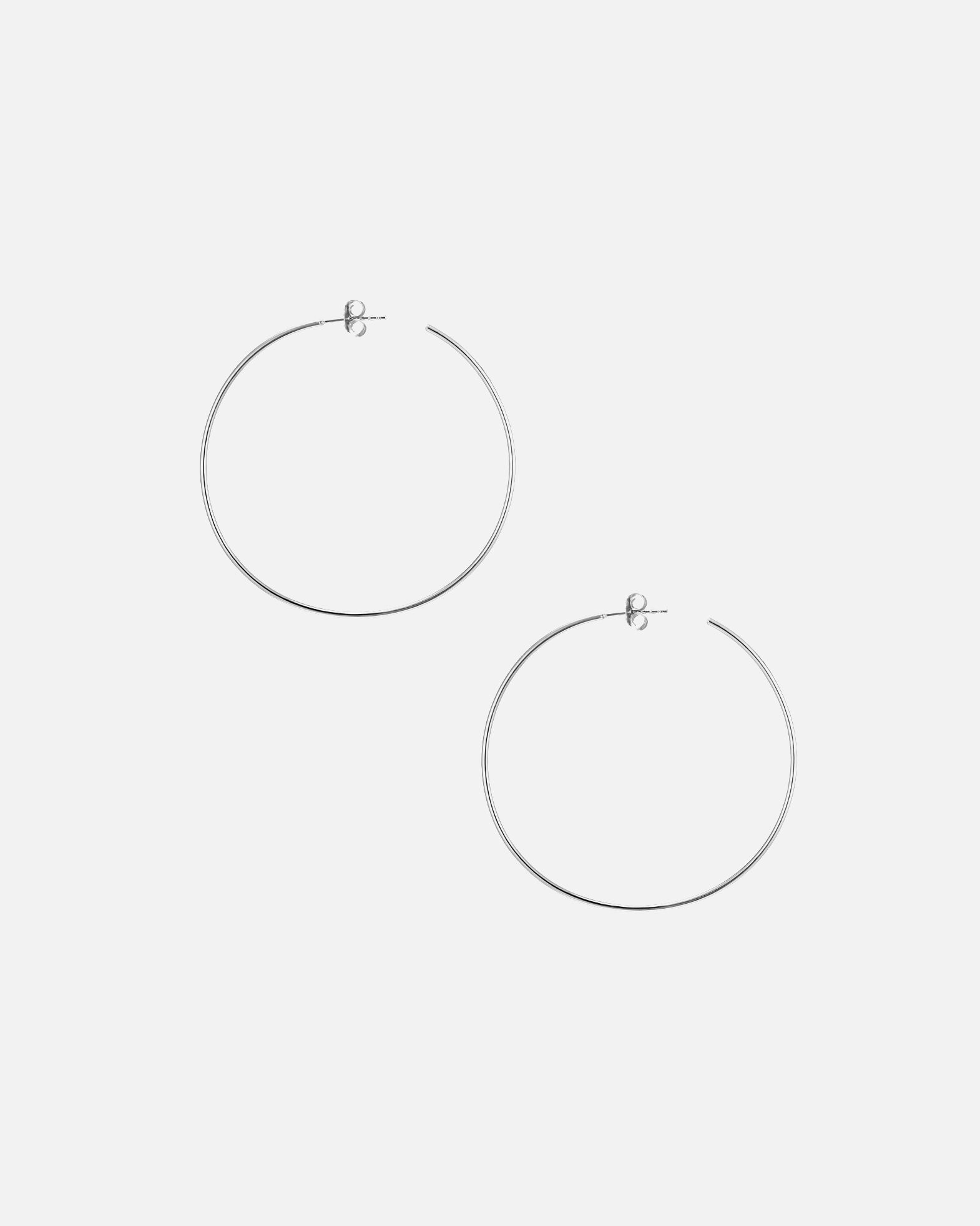 Obrączki dla Kobieta Glanzstücke München Srebrne kolczyki kreole srebro wysokiej próby różowe złoto 50,0 mm