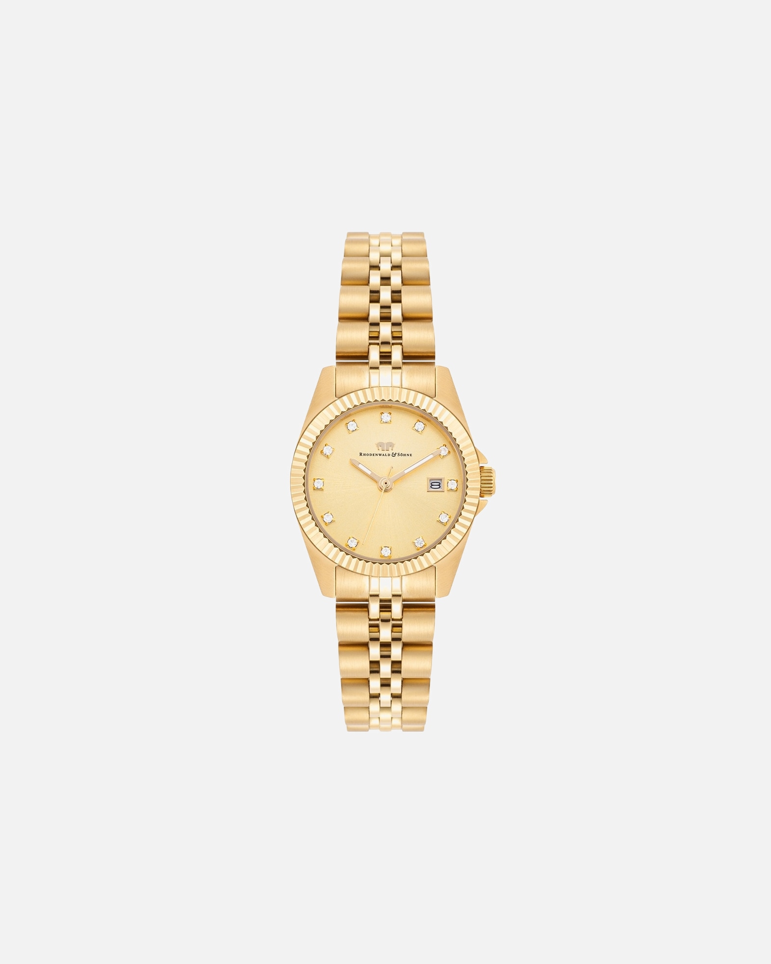 Zegar dla Kobieta Zegarek Cassina Stal nierdzewna Żółte złoto 27,5 mm